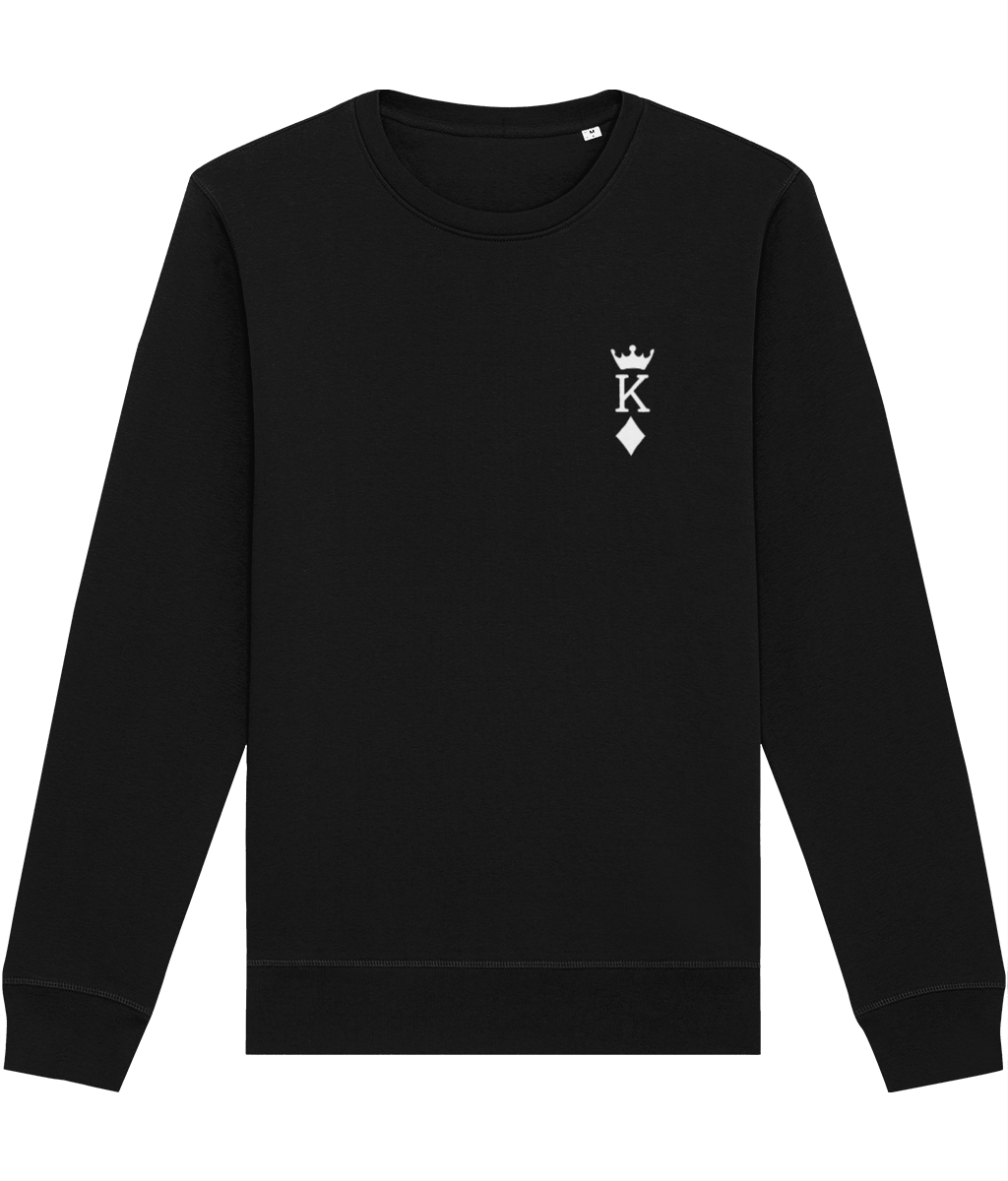 Contemporary 'King Of Diamonds' Organic Cotton Sweatshirt