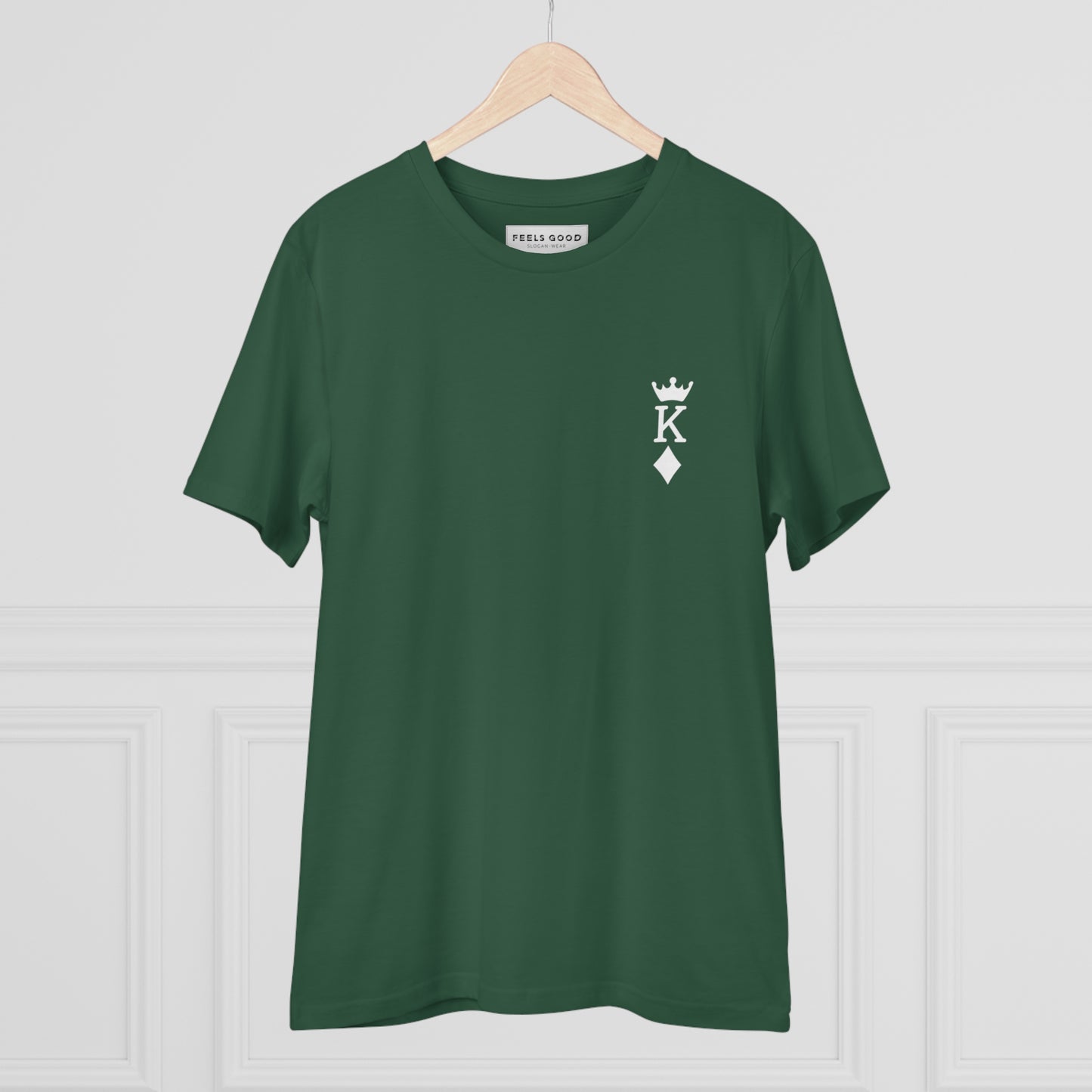 Sustainable best t-shirt: Contemporary 'King Of Diamonds' organic.
