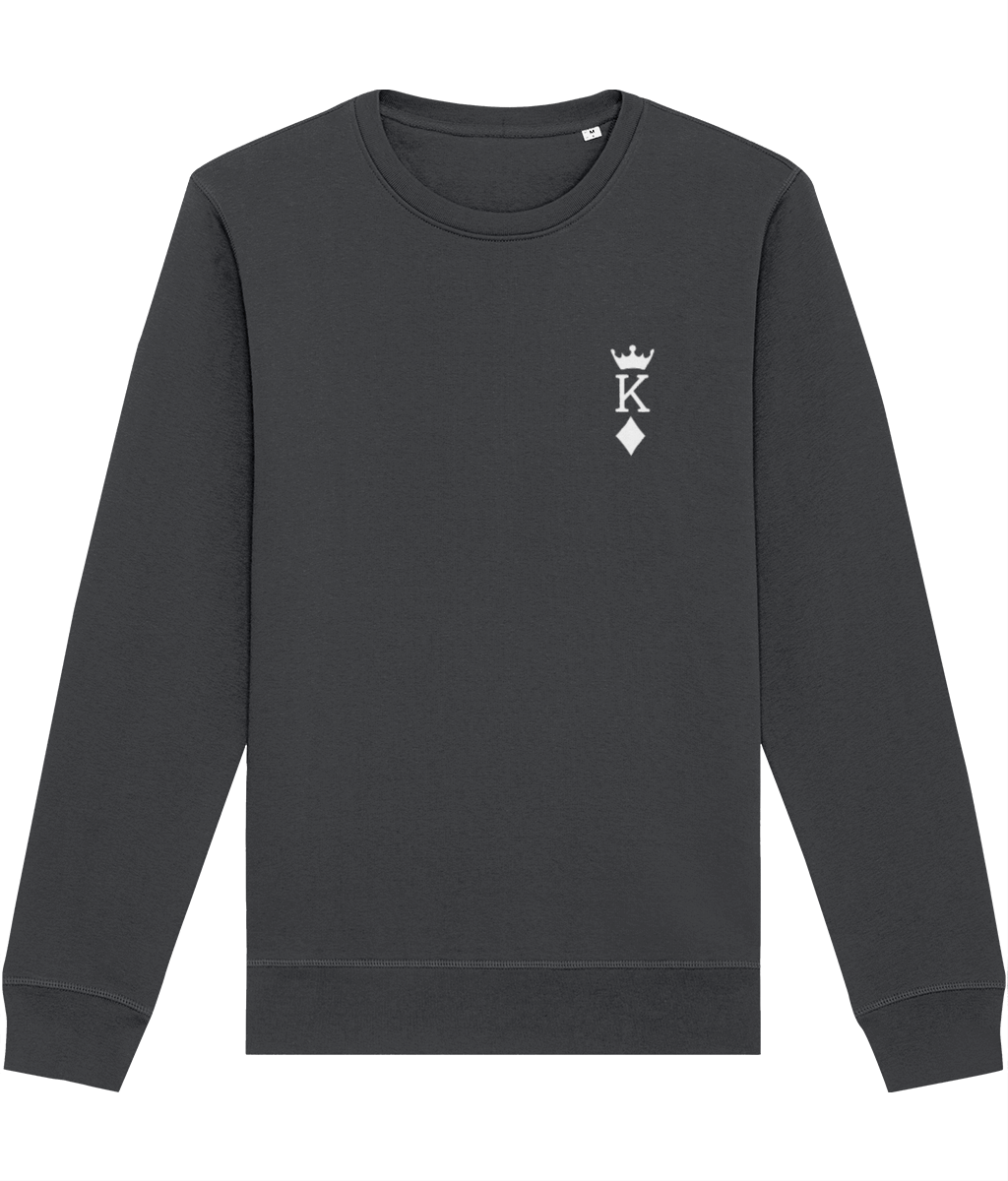 Contemporary 'King Of Diamonds' Organic Cotton Sweatshirt