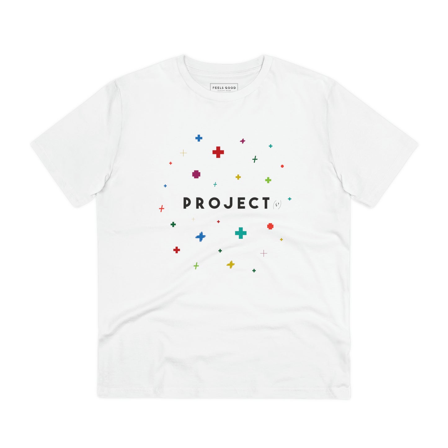 Contemporary 'Project Positivity' Organic Cotton T-shirt - Fun Tshirt