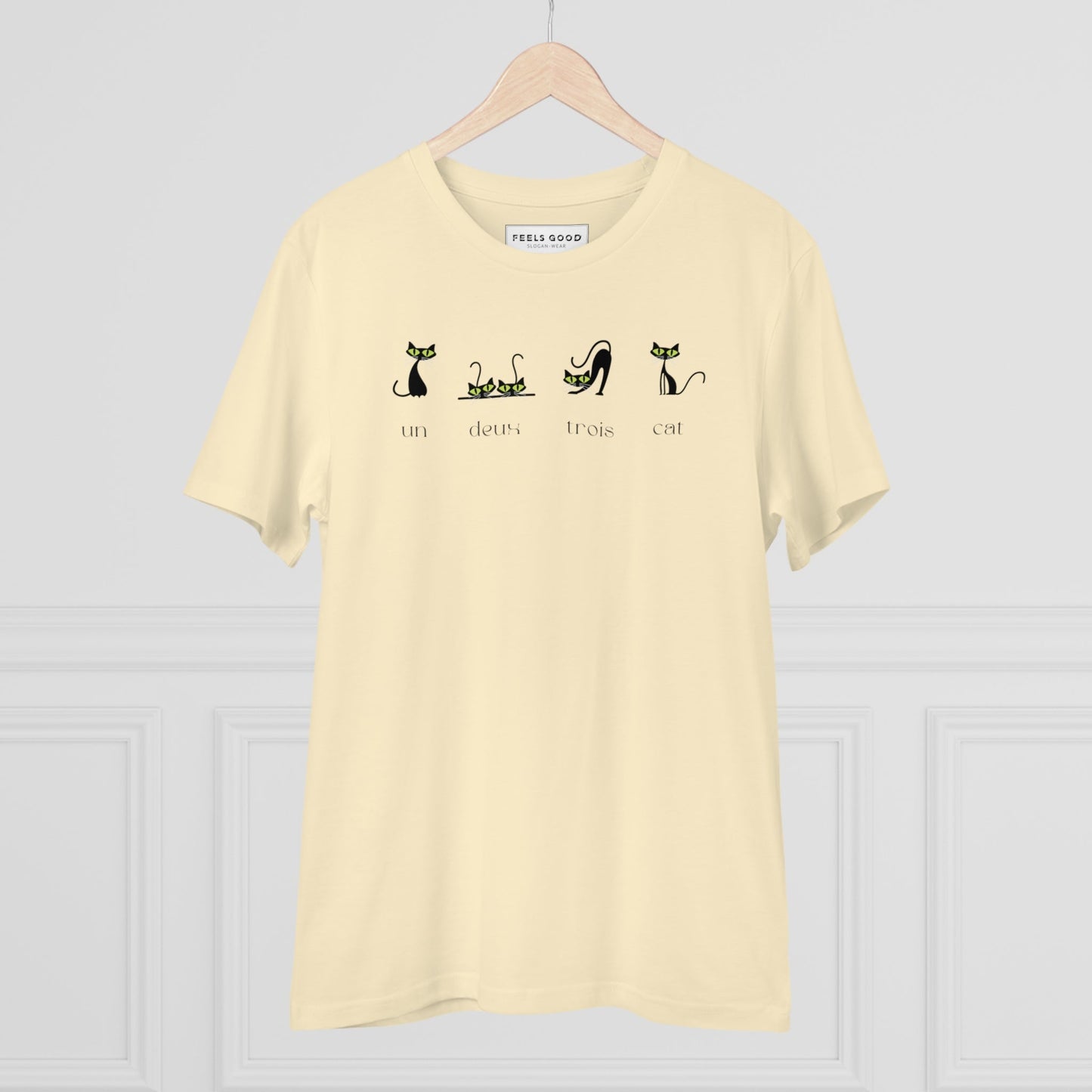 "4 French Cats" funny cat T-shirt for men, animal lovers gift.