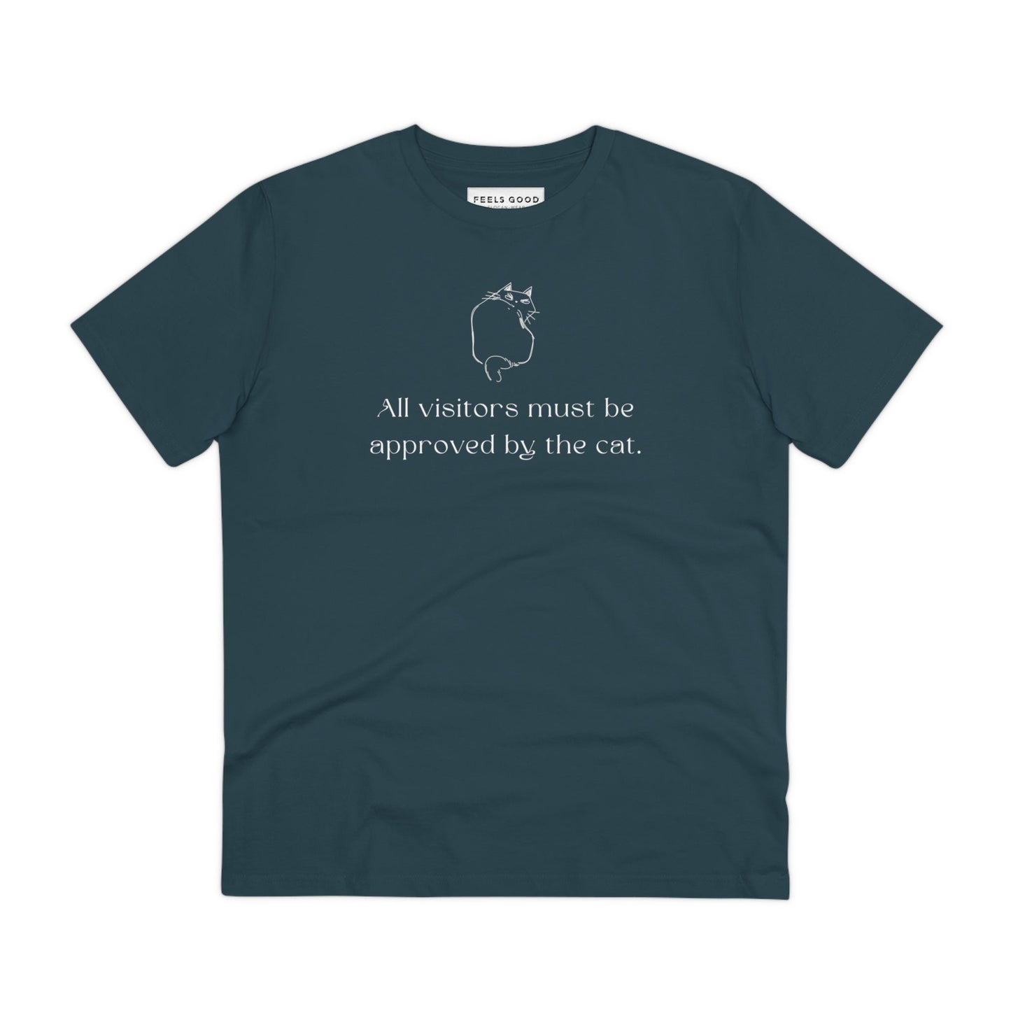 Organic Cotton 'Cat Approval' Funny Cat T-shirt - Fun Cat T shirt