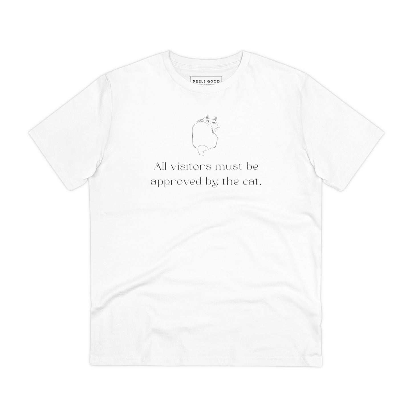 Organic Cotton 'Cat Approval' Funny Cat T-shirt - Fun Cat T shirt