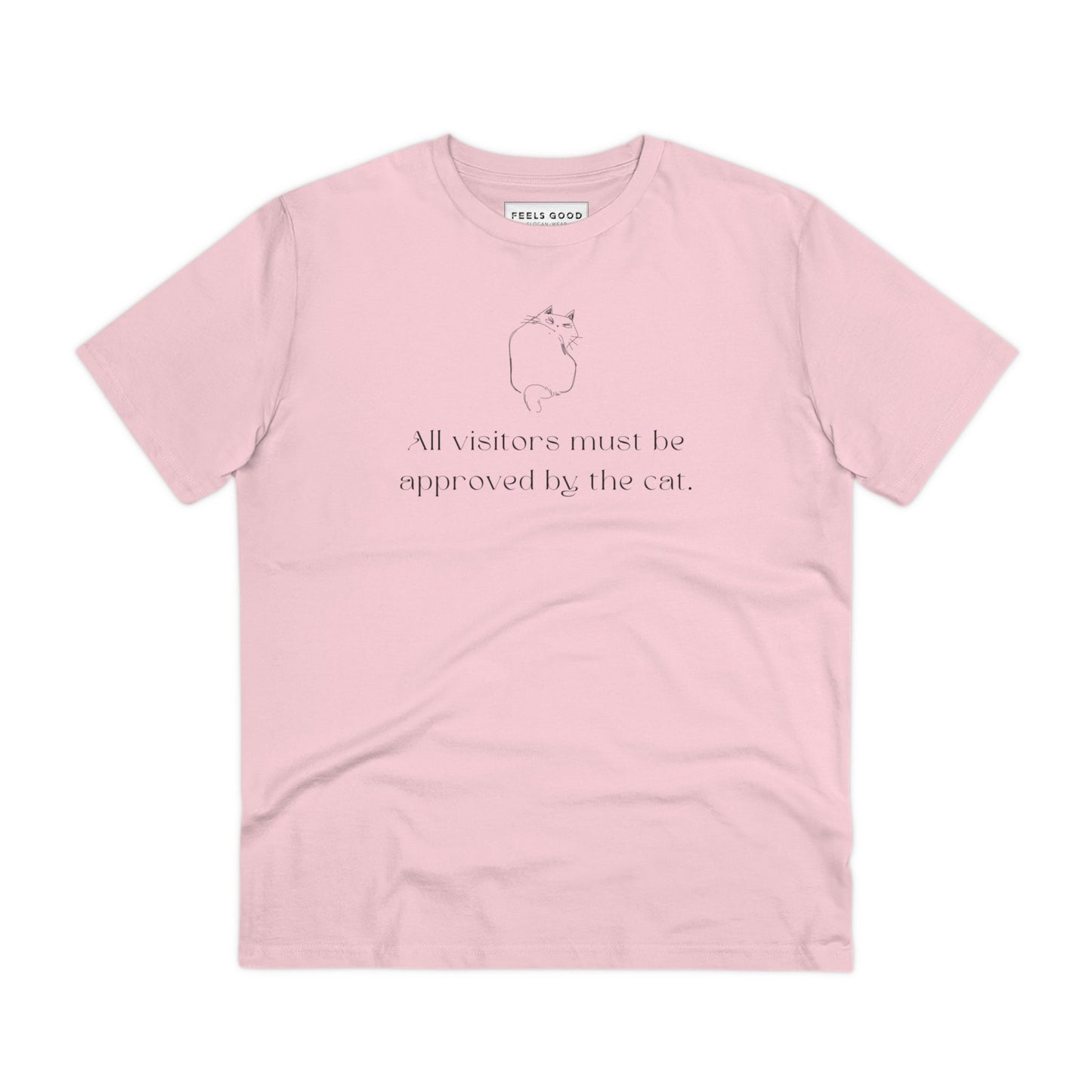 Organic Cotton 'Cat Approval' Funny Cat T-shirt - Fun Cat T shirt