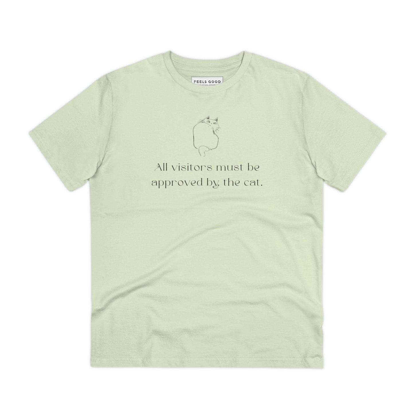 Organic Cotton 'Cat Approval' Funny Cat T-shirt - Fun Cat T shirt