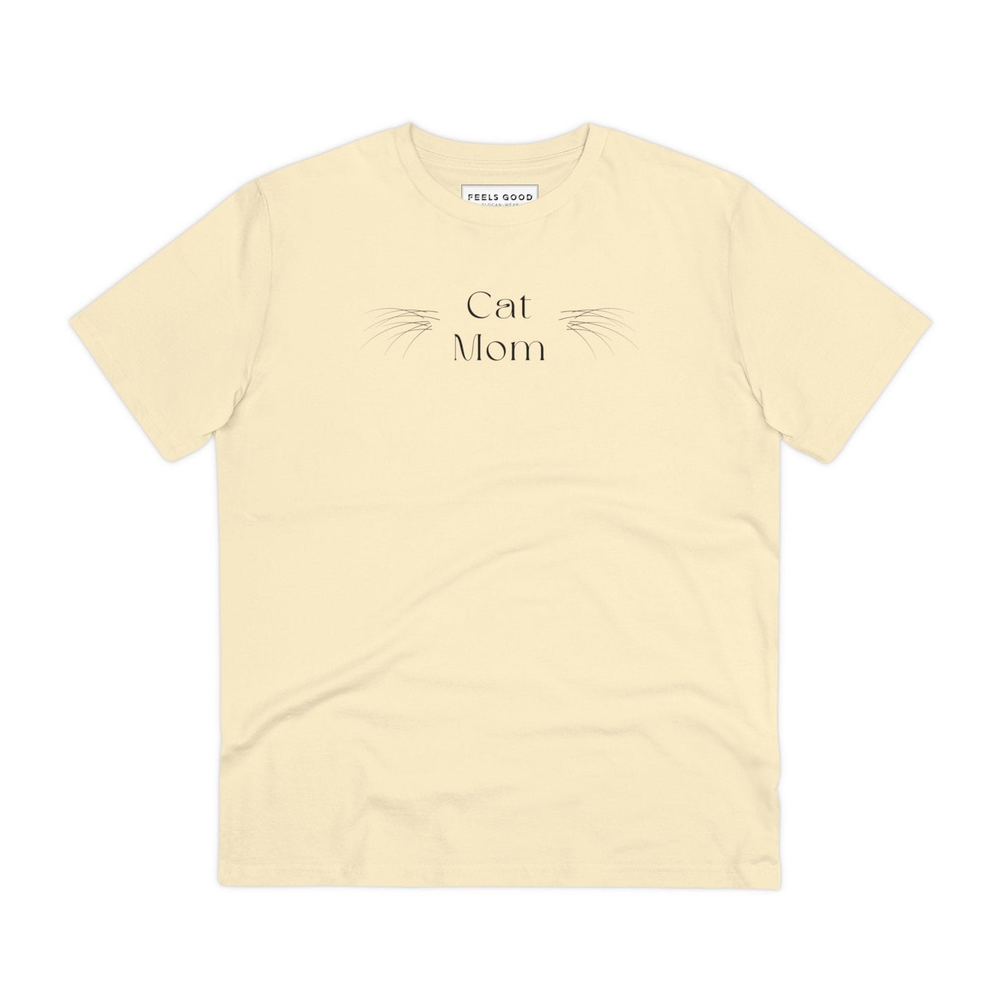 Organic Cotton 'Cat Mom' cat t shirt for stylish pet lovers