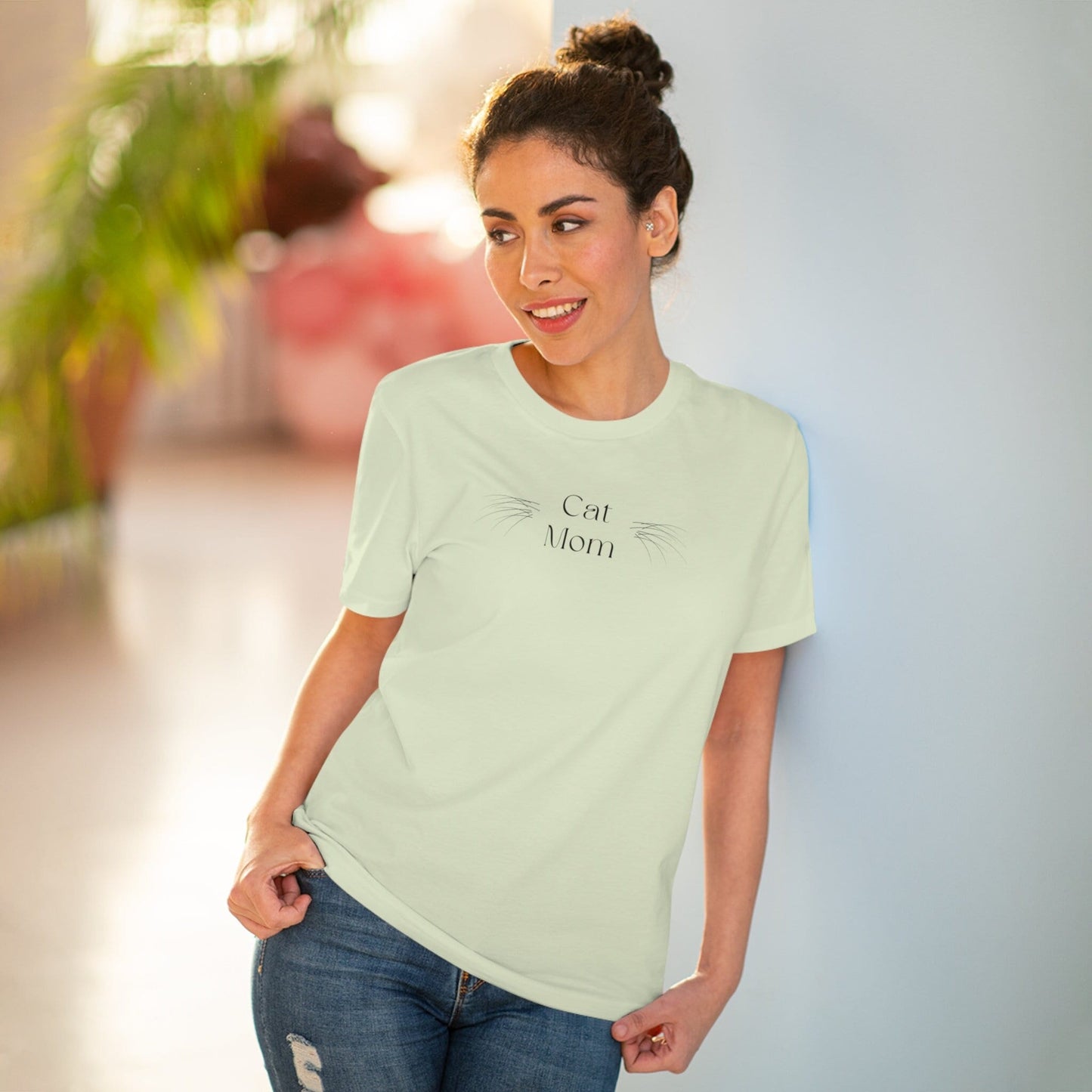 Cat graphic tees like Organic Cotton 'Cat Mom' Funny Cat T-shirt