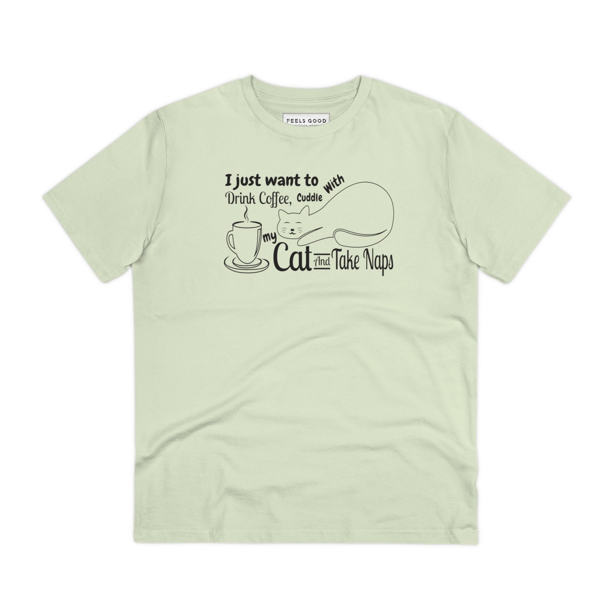 Funny cat t-shirt featuring 'Cat Naps' for animal lovers.