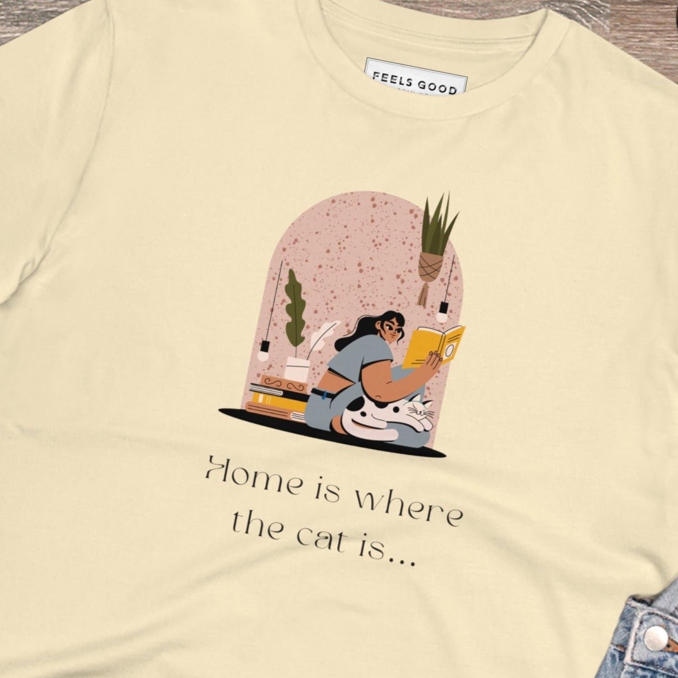 Organic Cotton Cat Sweet Cat t shirt with funny cat graphic design