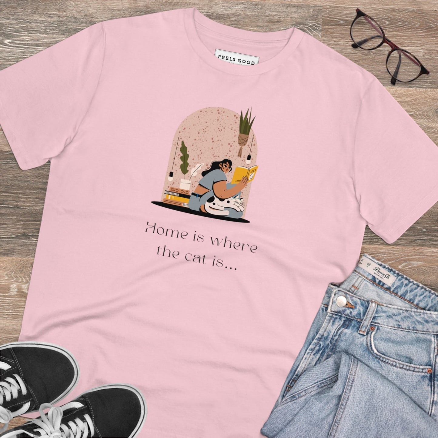 Cat tops made from soft organic cotton featuring sweet cat design