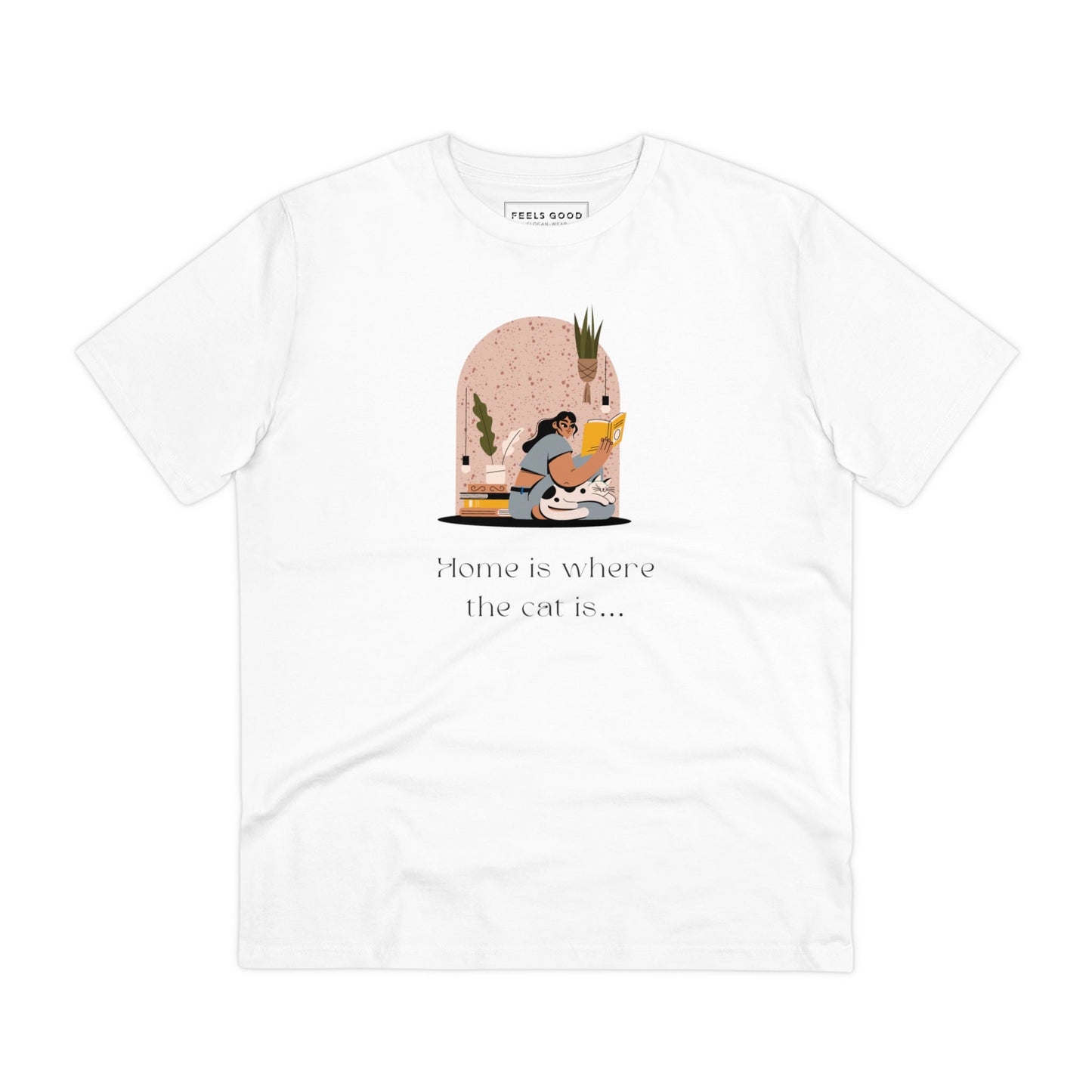 Cat funny t shirt for everyday wear with adorable cartoon feline