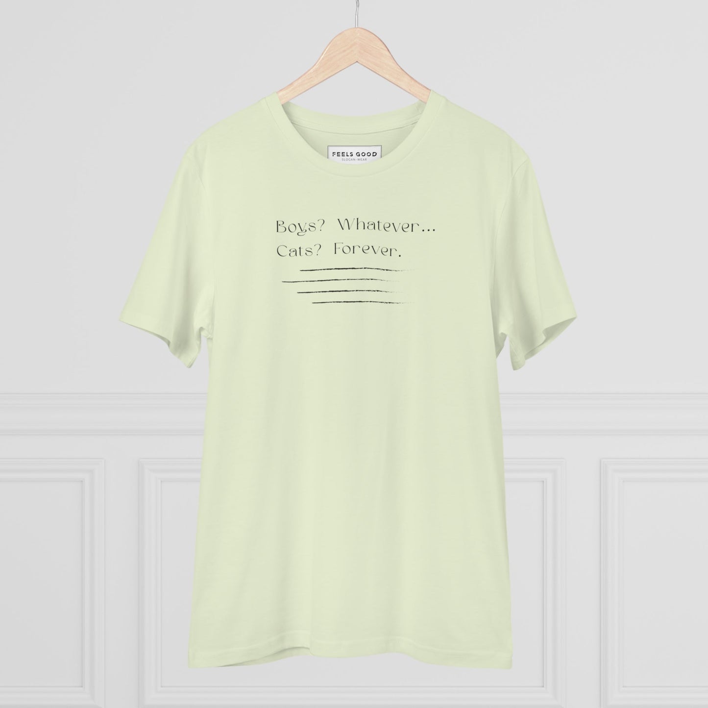 Organic Cotton 'Cats Forever' Funny Cat T-shirt - Fun Cat T shirt