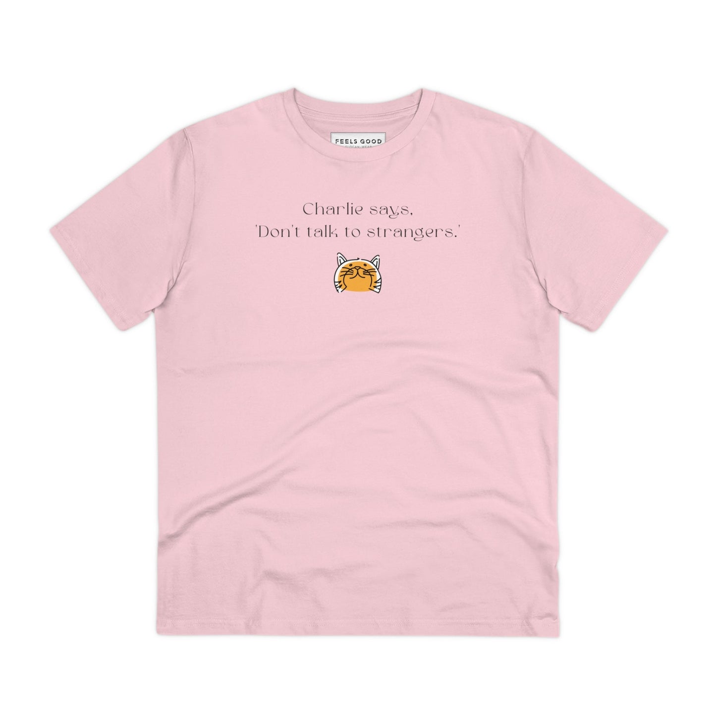 Organic Cotton 'Charlie Says' Funny Cat T-shirt - Fun Cat Tee