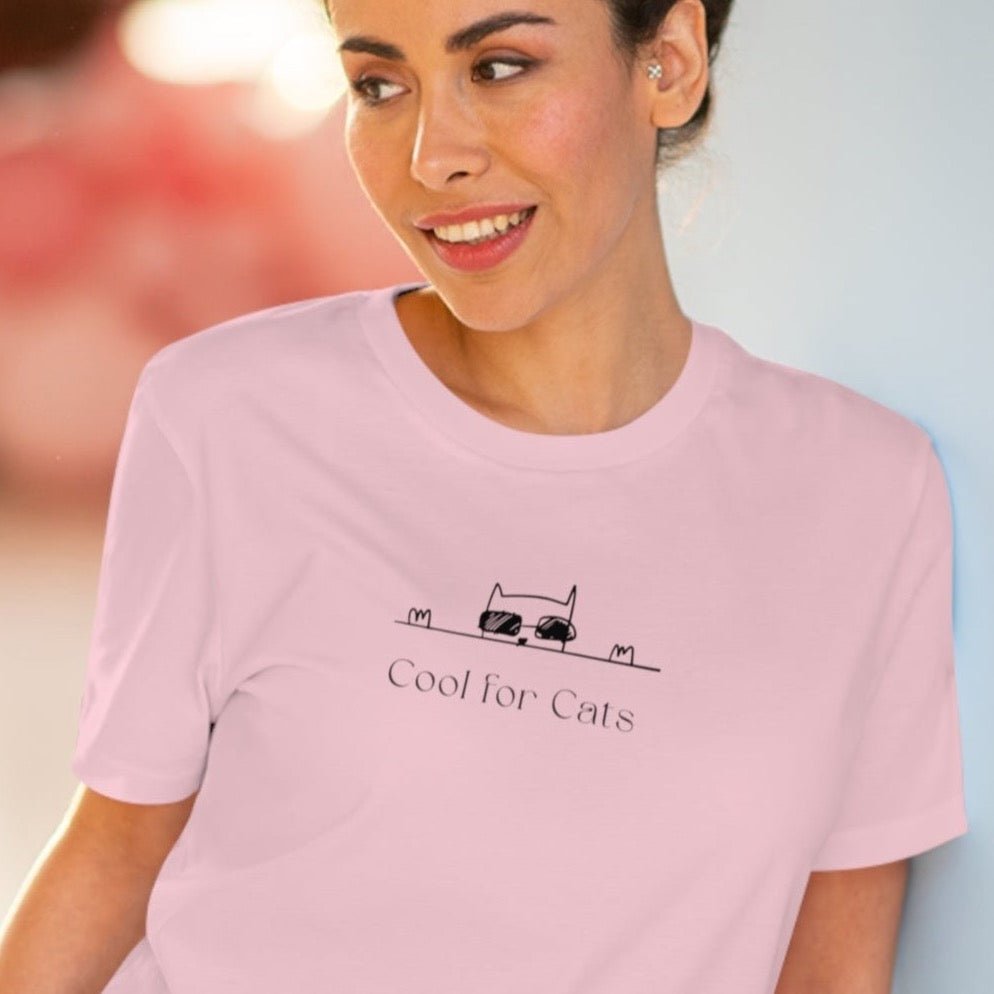 T shirts with cats – The Organic Cotton 'Cool For Cats' Funny Cat T-shirt is a unique pick.