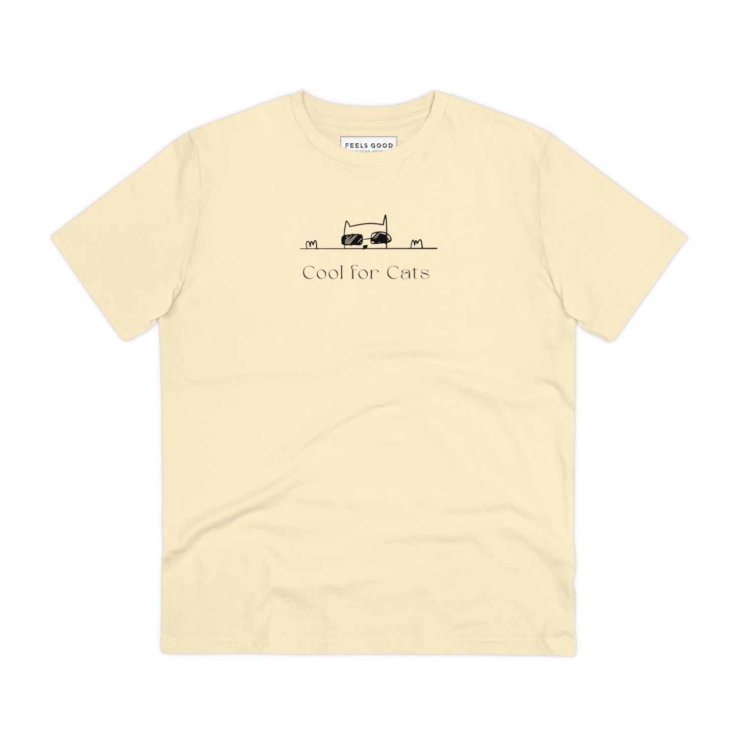 Gifts for animal lovers – Organic Cotton 'Cool For Cats' Funny Cat T-shirt is a must-have.