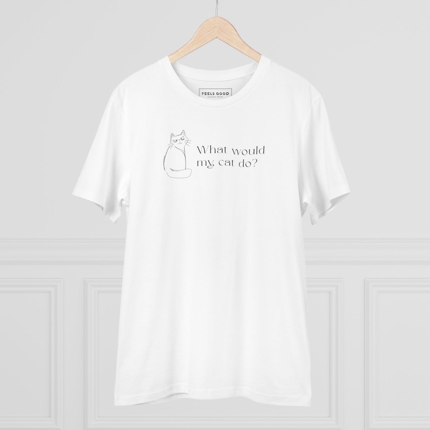 Organic Cotton 'Copy Cat' Funny Cat T-shirt – great gifts for animal lovers who adore cats and dogs.