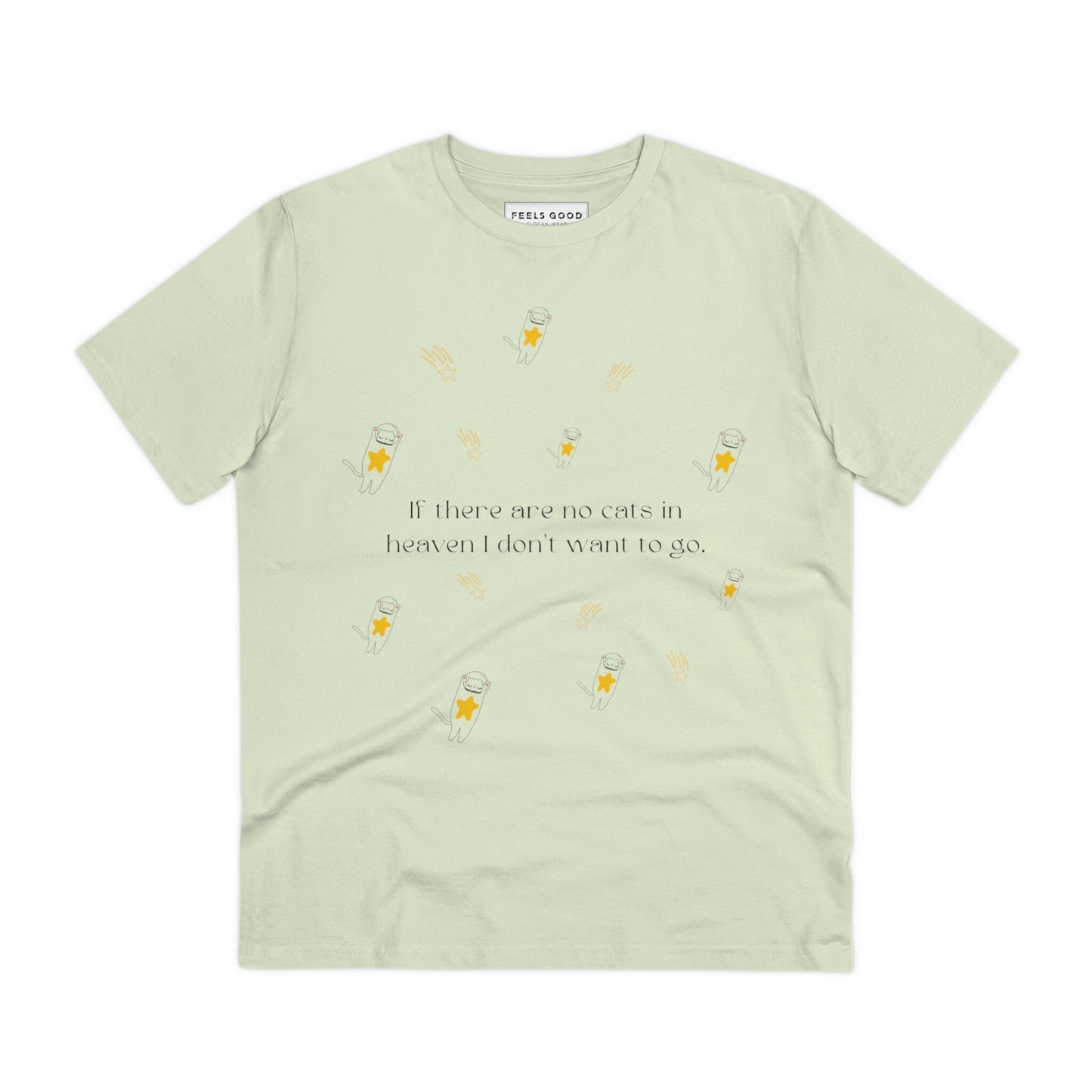 Cat tops Organic Cotton 'Heavenly Cats' lightweight and funny tee