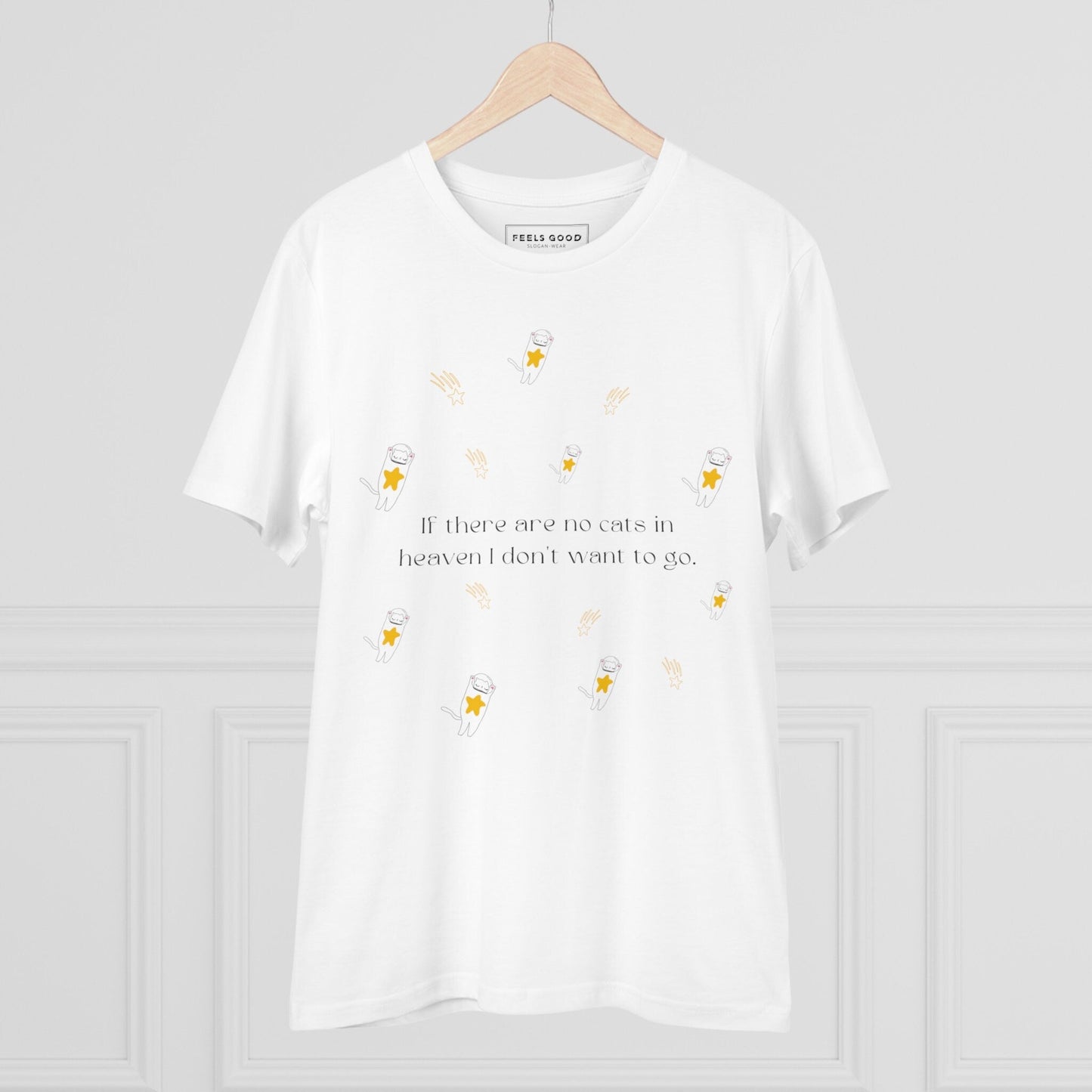Cat funny t shirt Organic Cotton 'Heavenly Cats' cute and quirky style