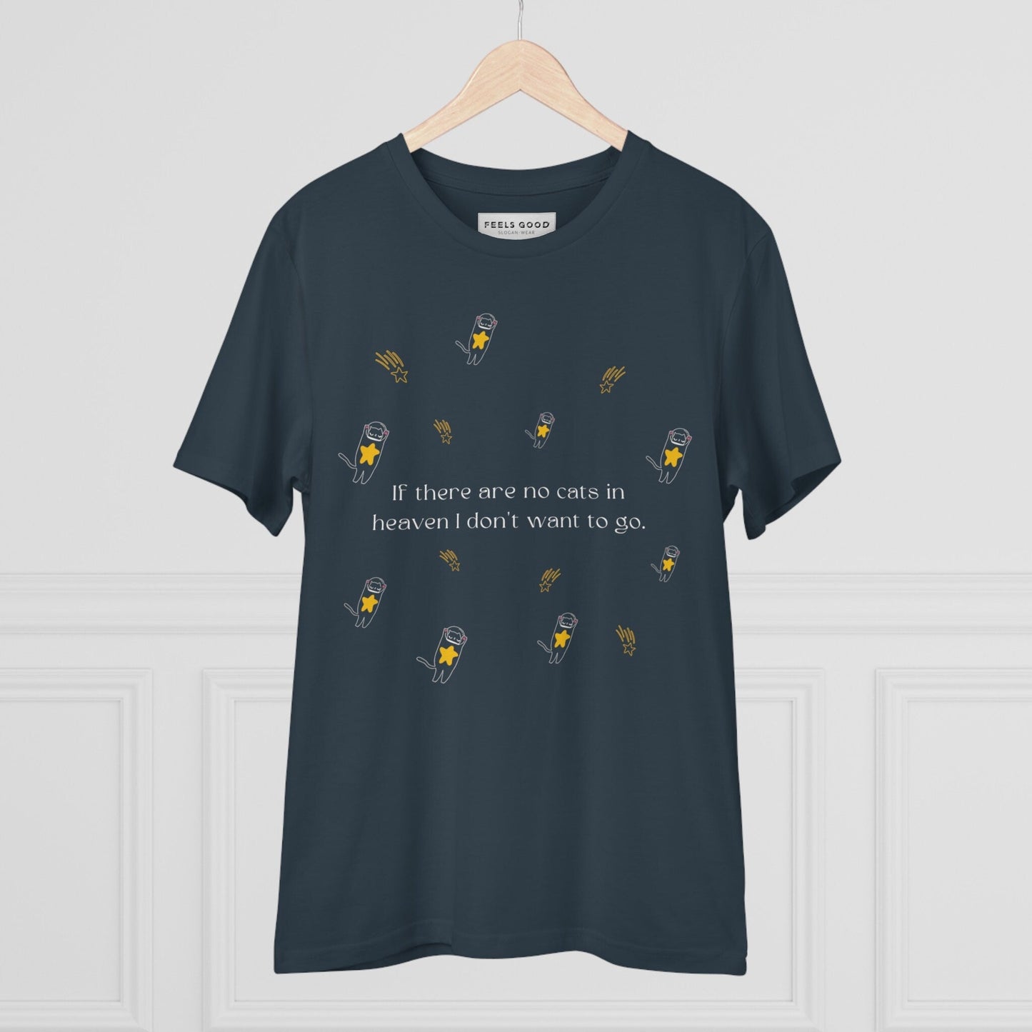 Cat tshirts Organic Cotton 'Heavenly Cats' soft, breathable, organic