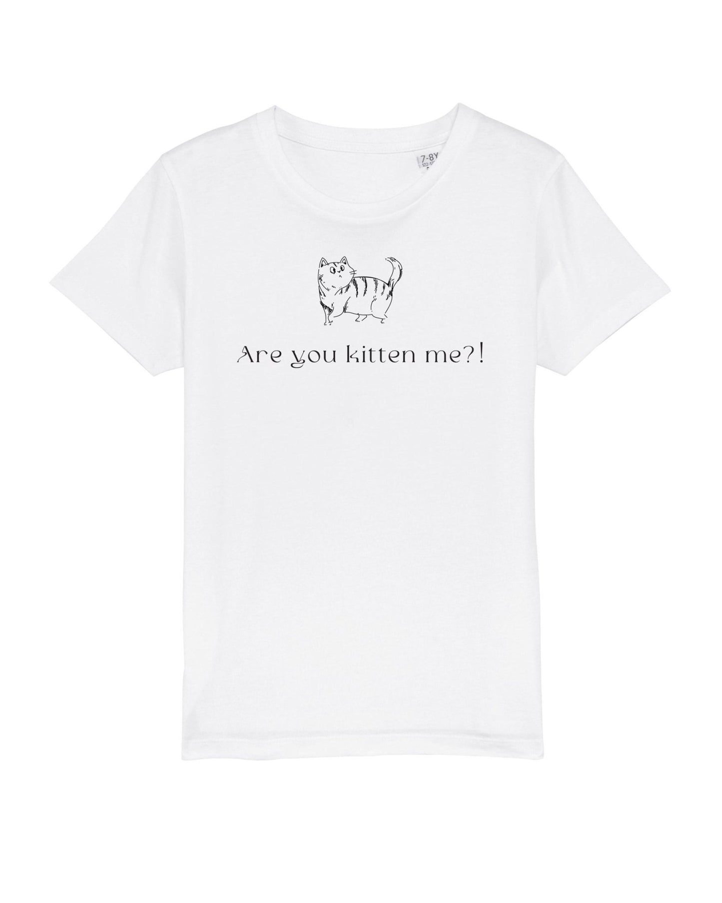 Cute cat t-shirts – 'Kittening Me' Organic Cotton for gender neutral kids clothes