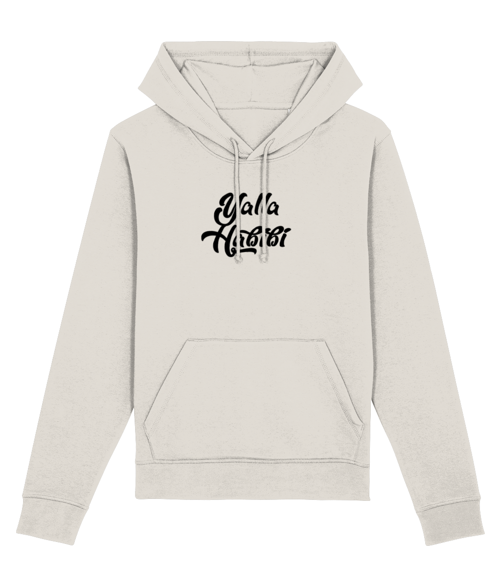 Organic Cotton 'Let's Go Love' Arabic Hoodie - Cool Hoodie
