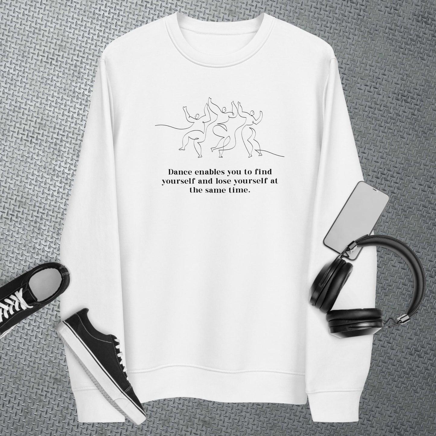 Move with abandon: 'Lose Yourself' organic cotton embrace.
