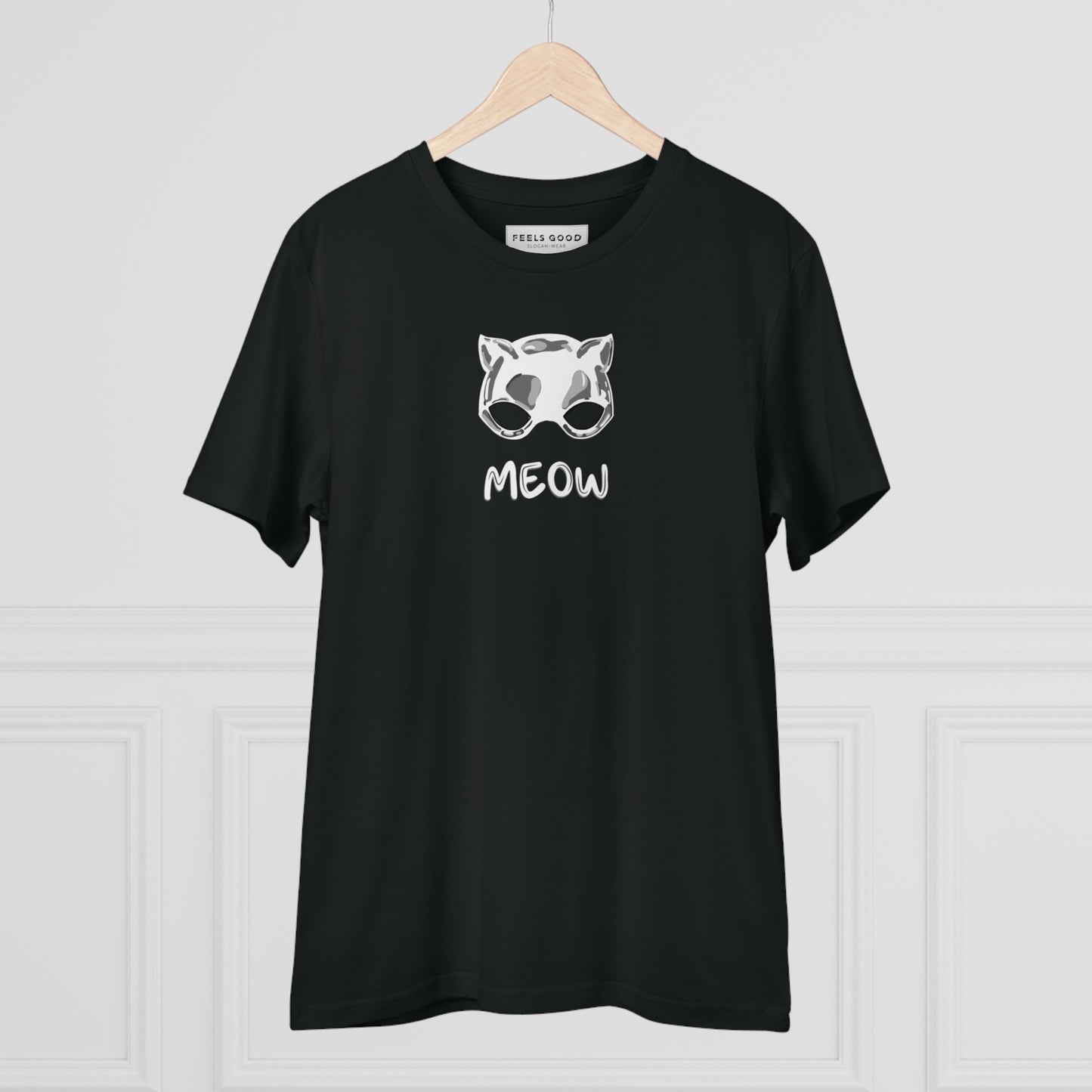 Organic Cotton 'Meow' Funny Cat T-shirt - Fun Cat T shirt