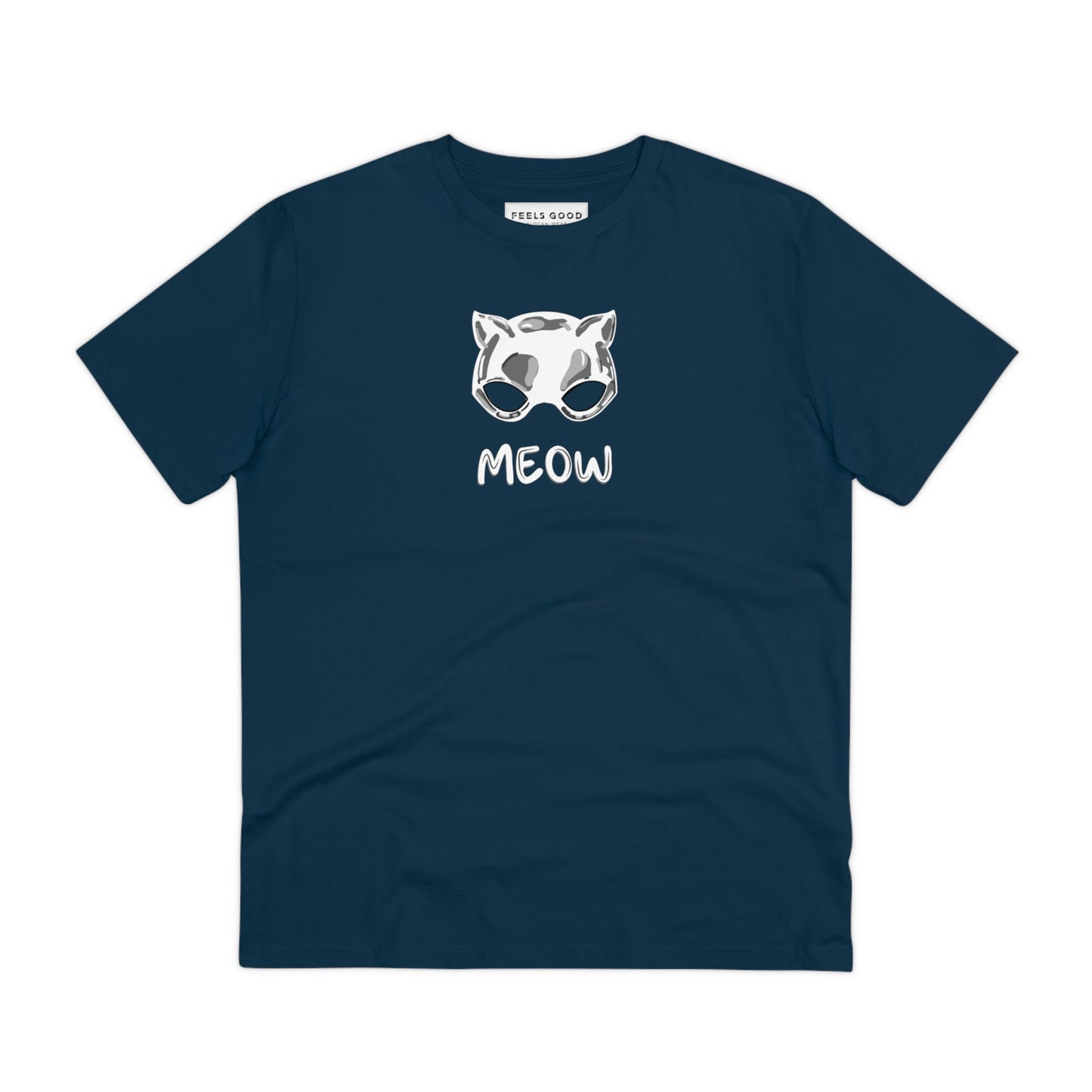 Organic Cotton 'Meow' Funny Cat T-shirt - Fun Cat T shirt