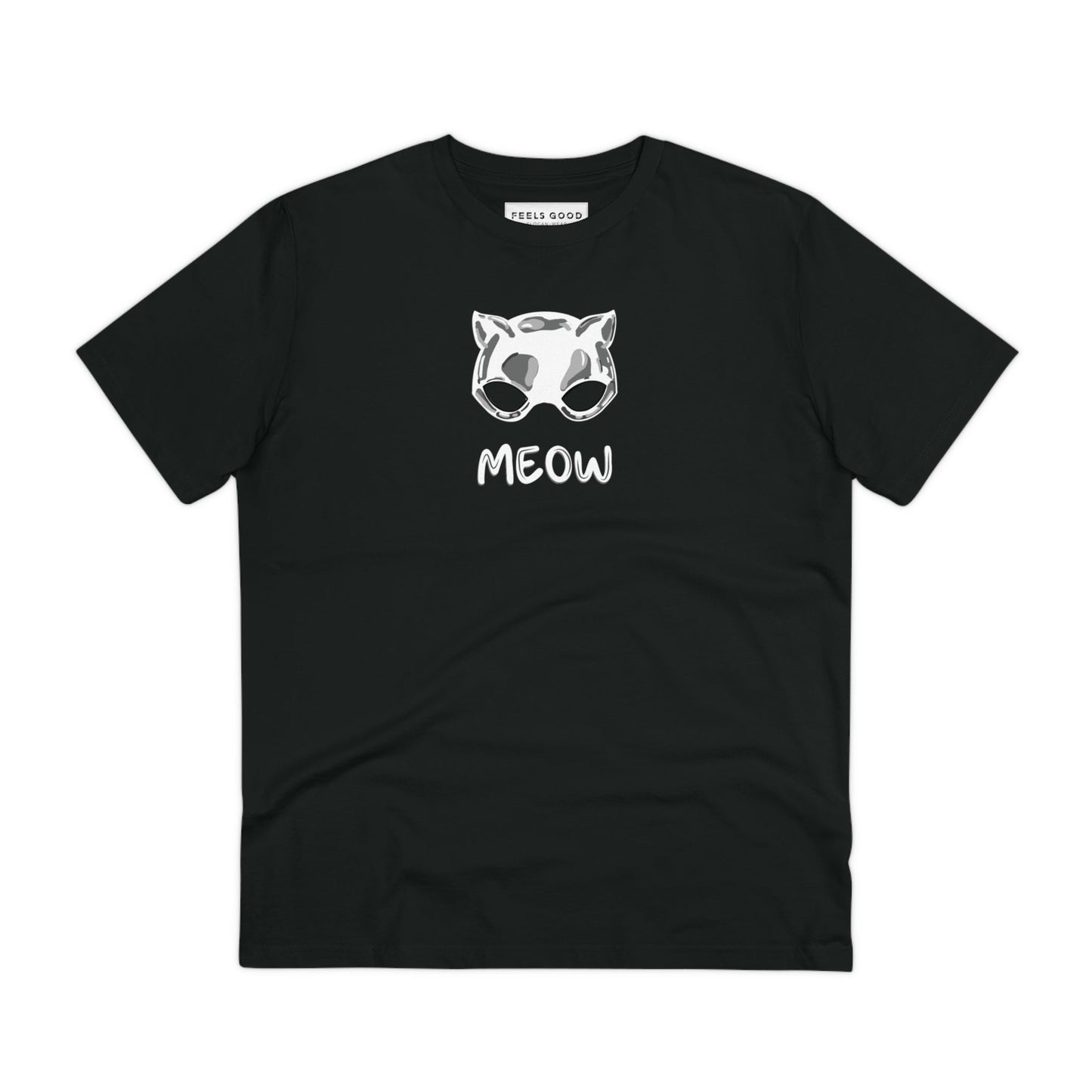 Organic Cotton 'Meow' Funny Cat T-shirt - Fun Cat T shirt
