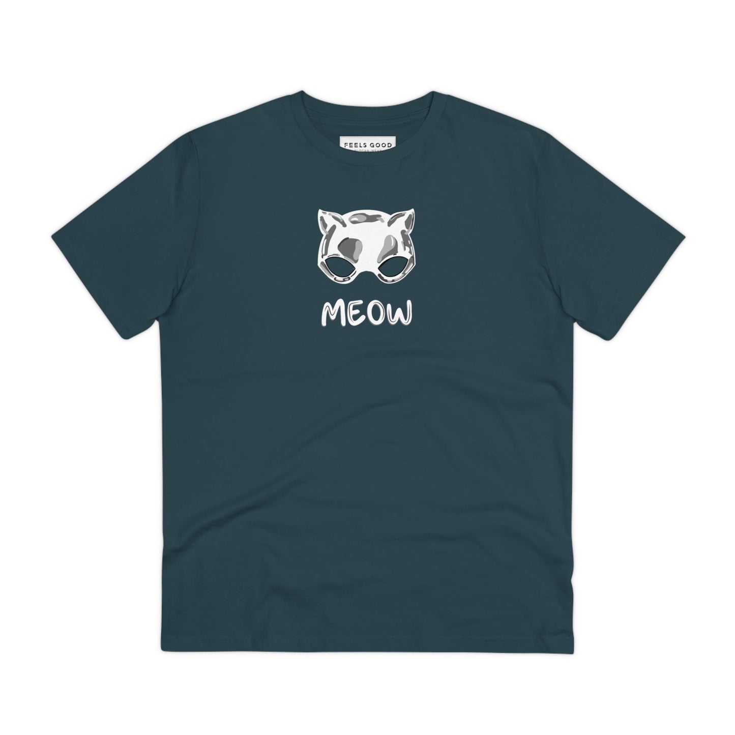 Organic Cotton 'Meow' Funny Cat T-shirt - Fun Cat T shirt