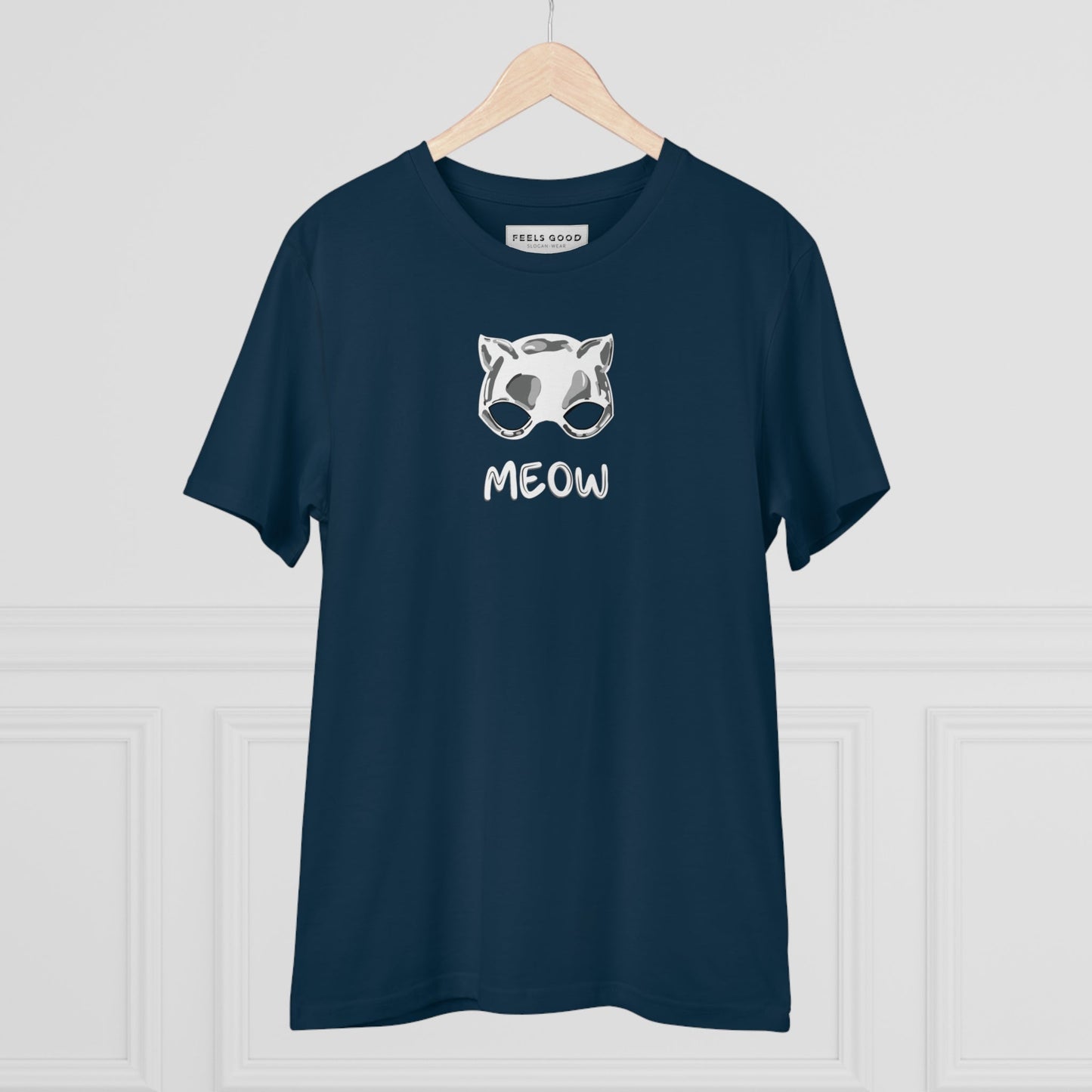 Organic Cotton 'Meow' Funny Cat T-shirt - Fun Cat T shirt