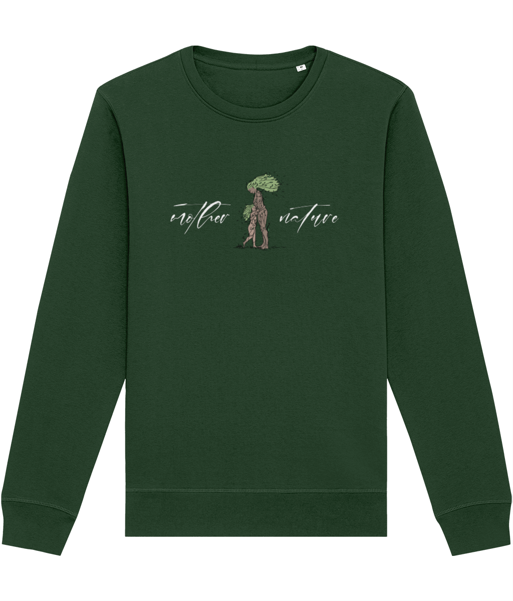 Take adventure with you! The organic cotton 'Mother Nature' eco sweatshirt is perfect for wanderers.