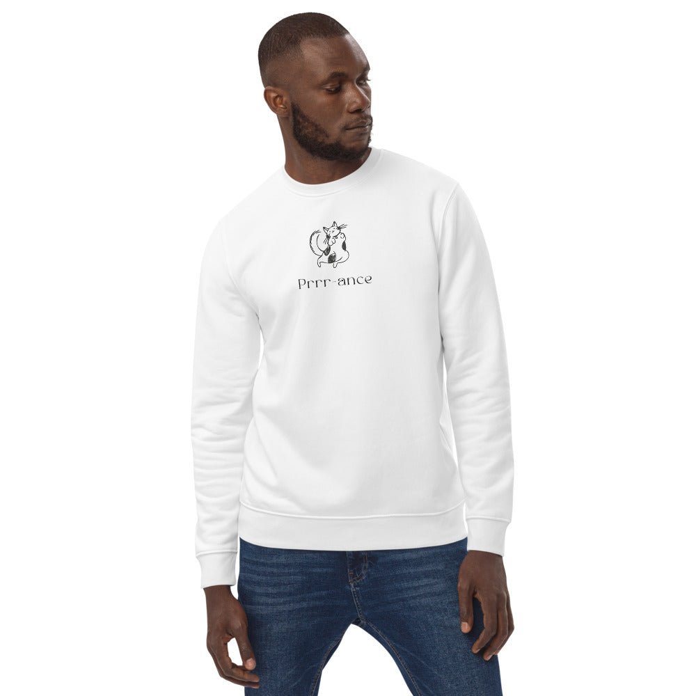 Organic Cotton 'Prance' Funny Cat Sweatshirt - Cat Sweatshirt
