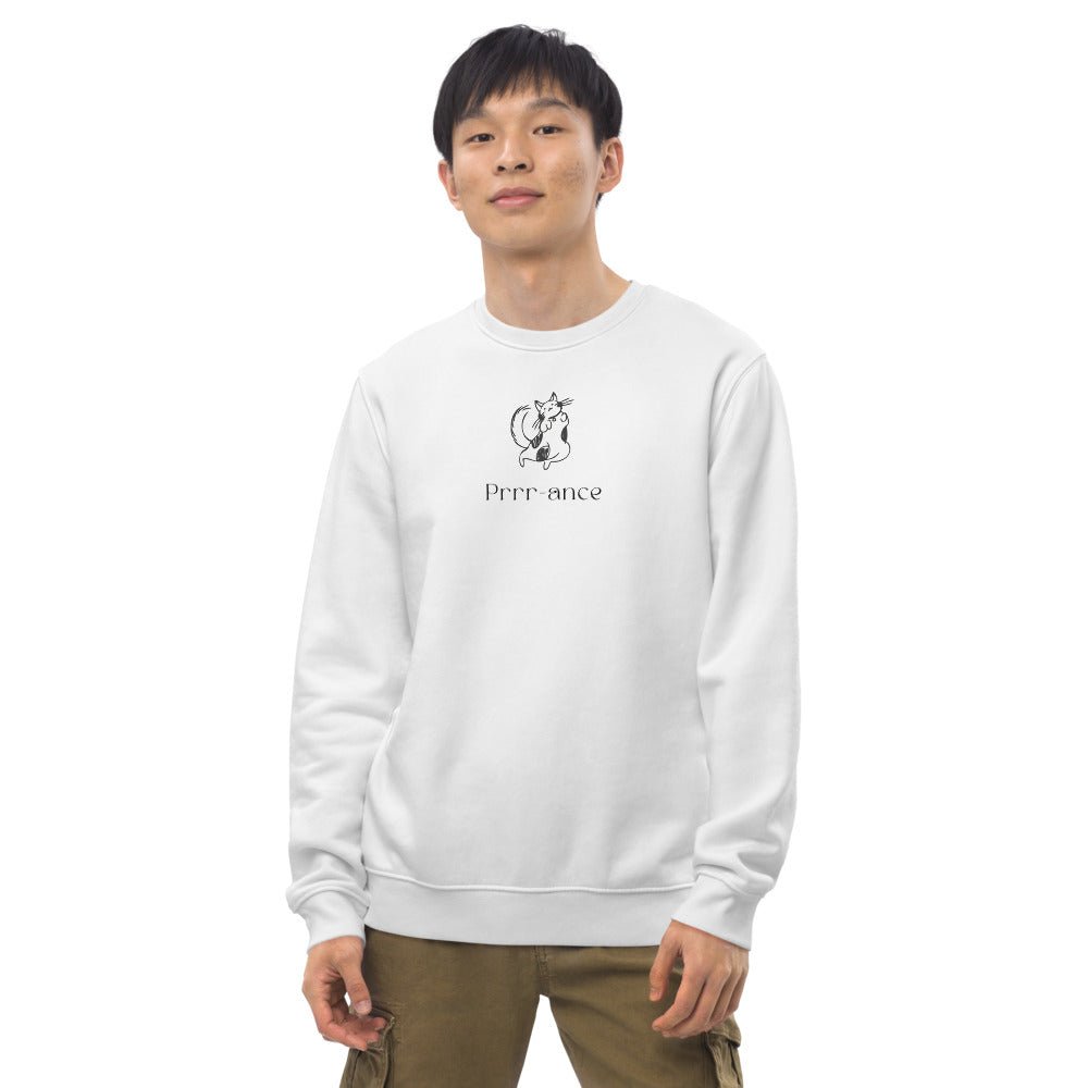 Organic Cotton 'Prance' Funny Cat Sweatshirt - Cat Sweatshirt