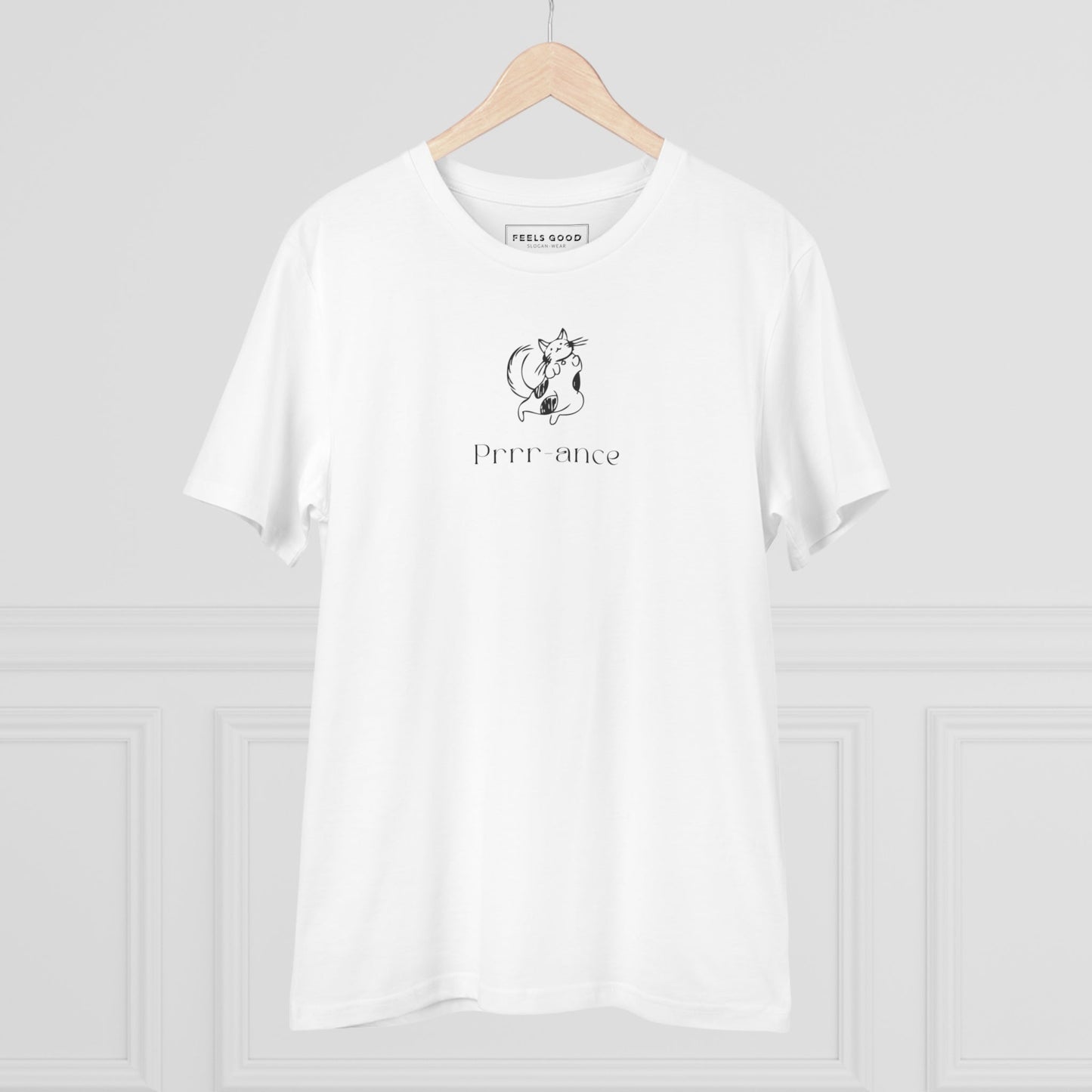 Organic Cotton 'Prance' Funny Cat T-shirt - Fun Cat T shirt