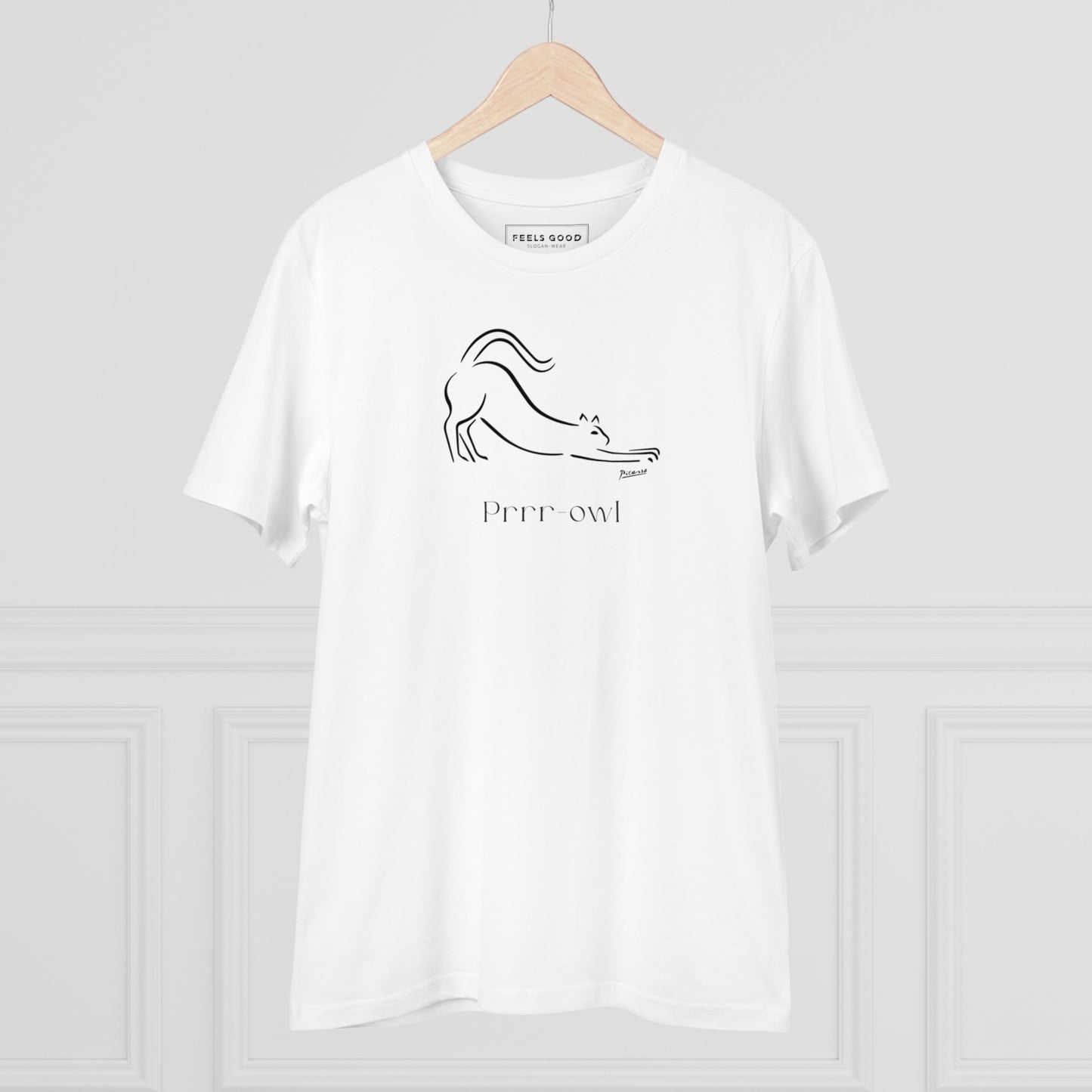 Dog t shirt and cat lovers unite with Organic Cotton 'Prowl' Funny Cat T-shirt in eco-friendly cotton.