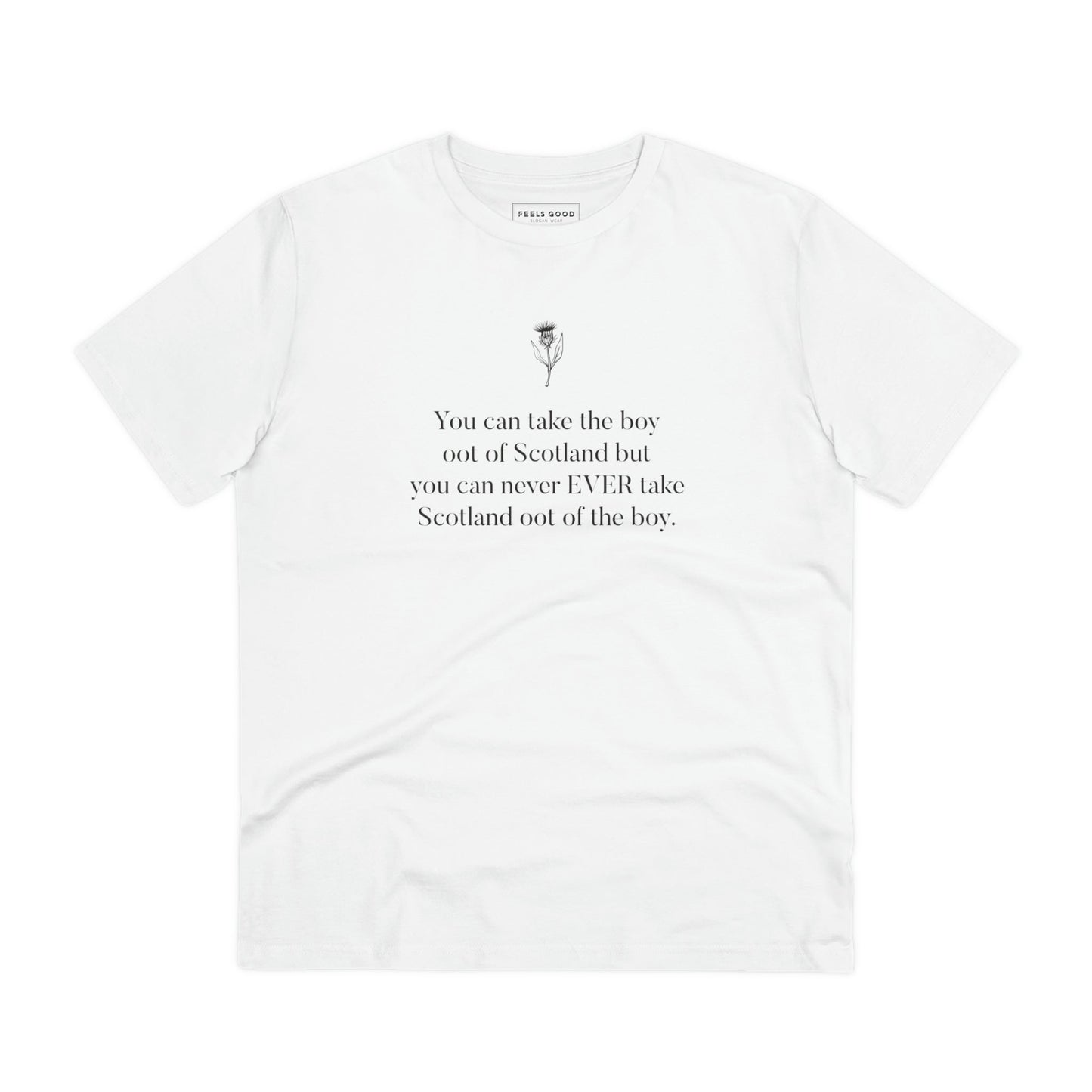 Add a modern twist to your Scottish traditional dress with this unique Scotland-themed t-shirt.