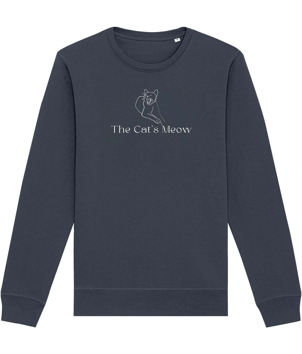Organic Cotton 'The Cats Meow' Funny Cat Sweatshirt – a fun pick for dog themed sweatshirts lovers.
