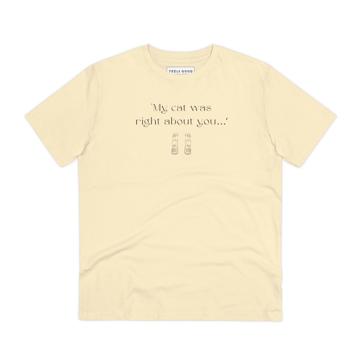 Cat funny t shirt Organic Cotton 'The Cats Truth' for trendy pet lovers