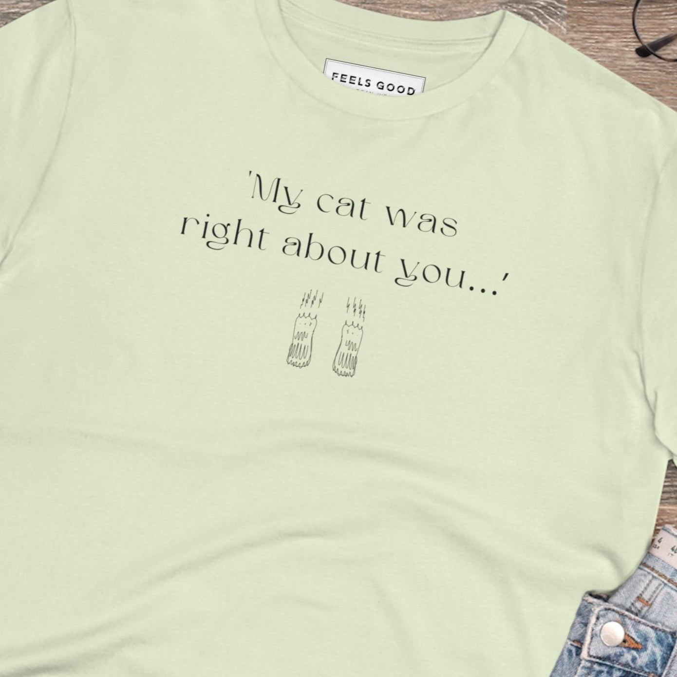 Organic Cotton 'The Cats Truth' T-shirt for cat lovers, perfect funny cat t shirt
