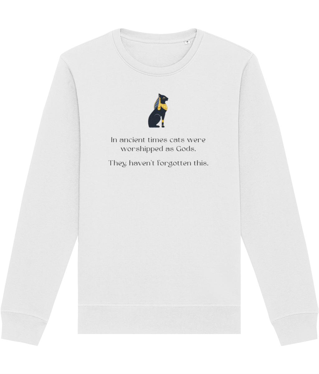 Organic Cotton Animal Lover Sweatshirts – The Egyptian Cat cat sweatshirt for comfort