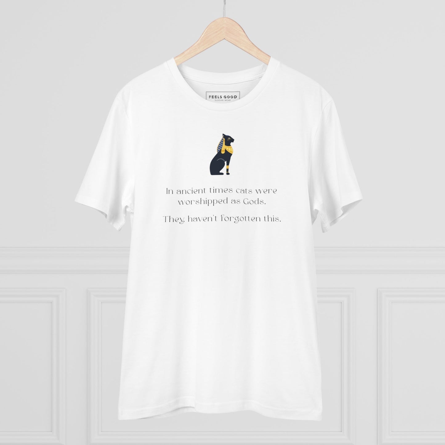 Pet lover t-shirts – Organic Cotton 'The Egyptian Cat' Funny Cat T-shirt
