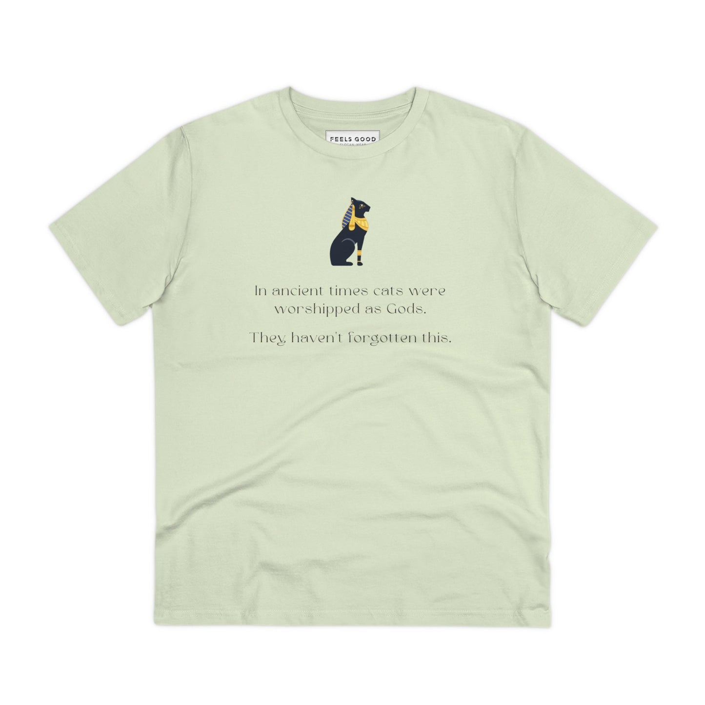 T shirts with cats – Organic Cotton 'The Egyptian Cat' Funny Cat T-shirt