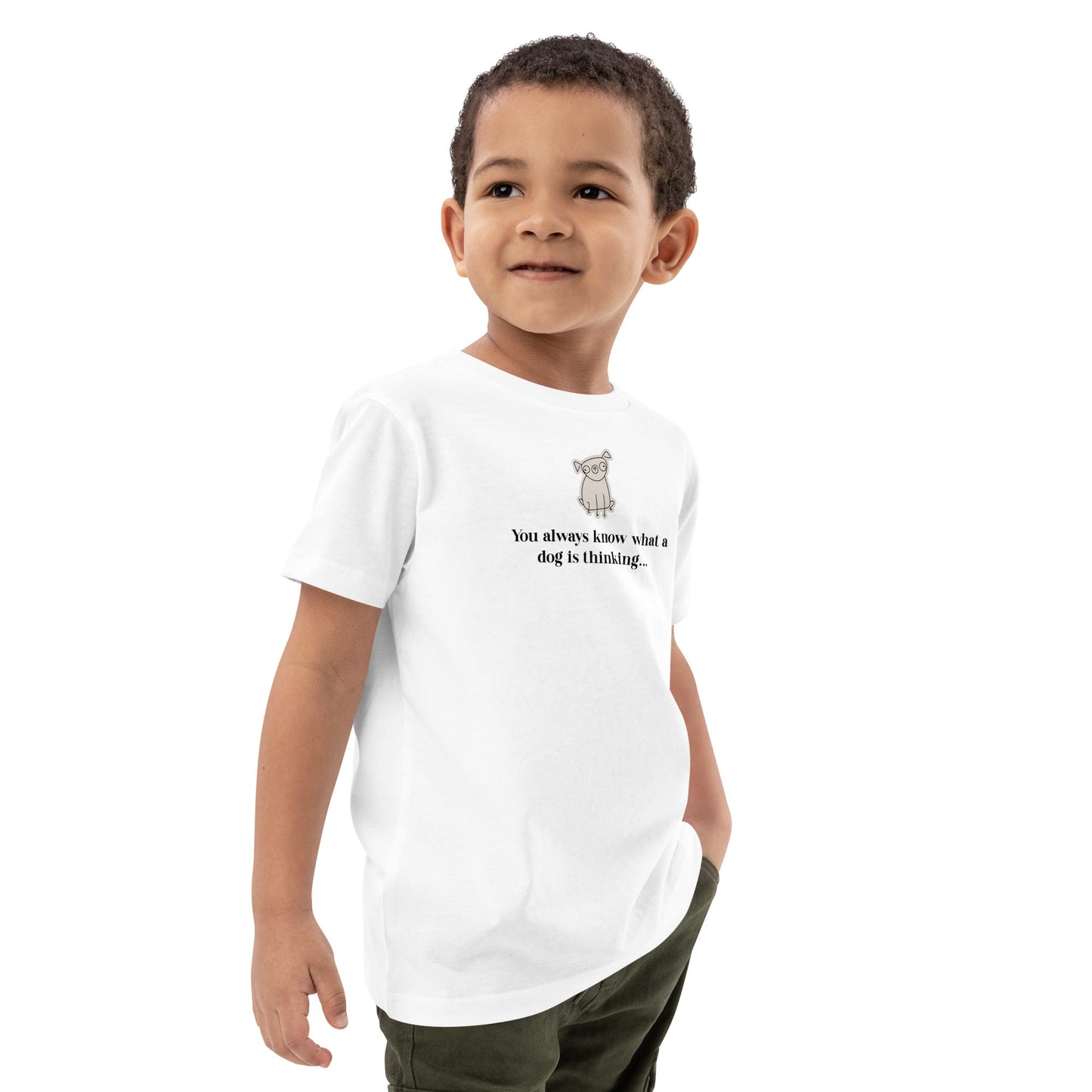 Cute Organic Cotton 'The Psychic' Kids Funny Dog T-shirt – hello kitty and friends clothes inspired.