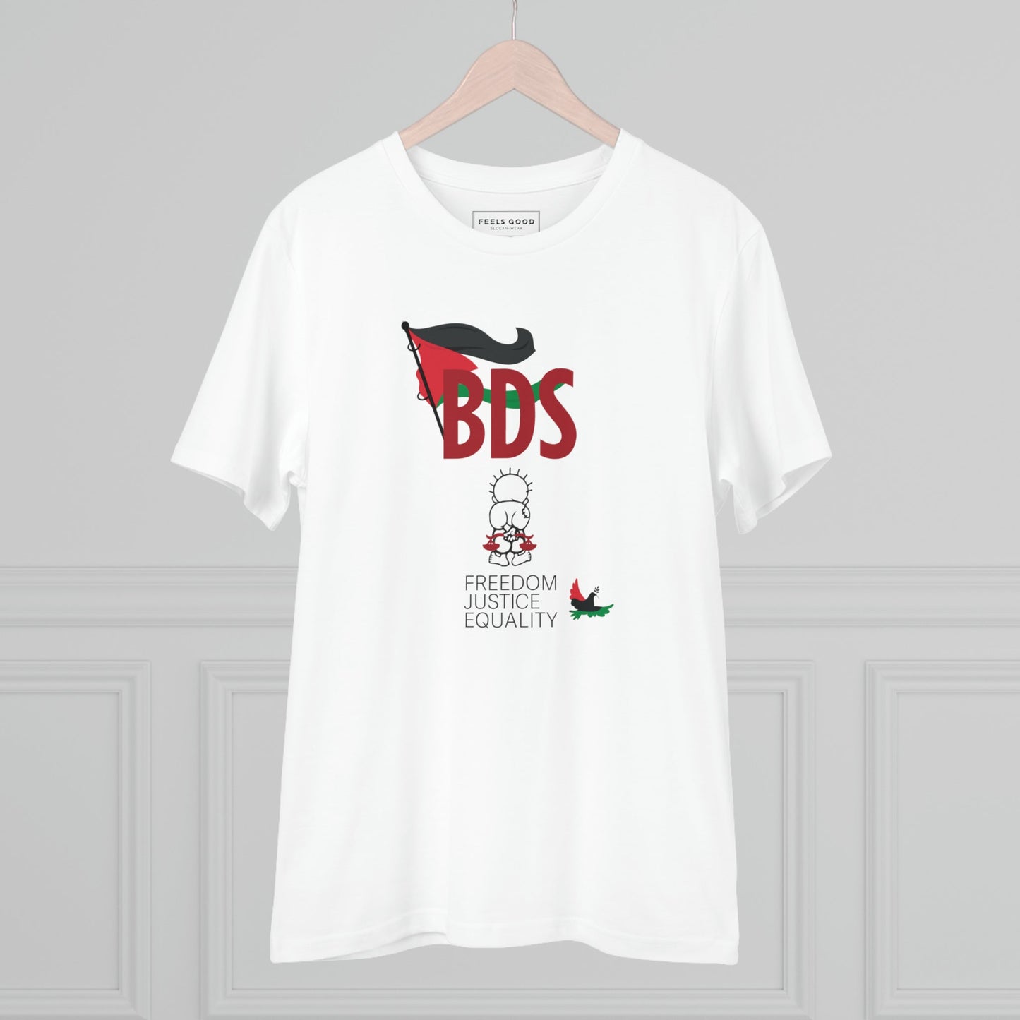 Freedom-inspired Palestine 'BDS Boycott' Organic Cotton T-shirt for changemakers