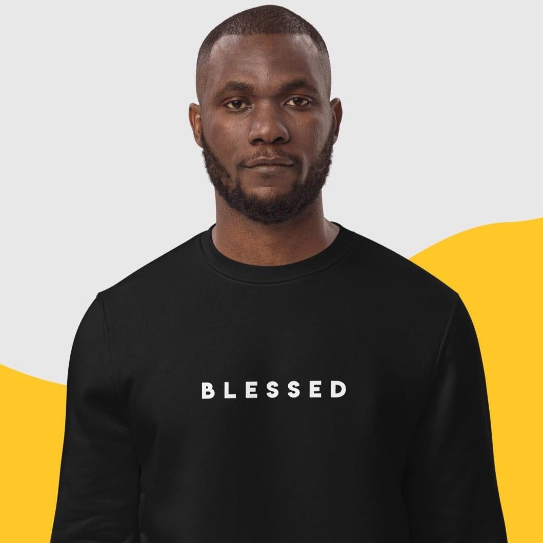 Positive 'Blessed' Organic Cotton Sweatshirt