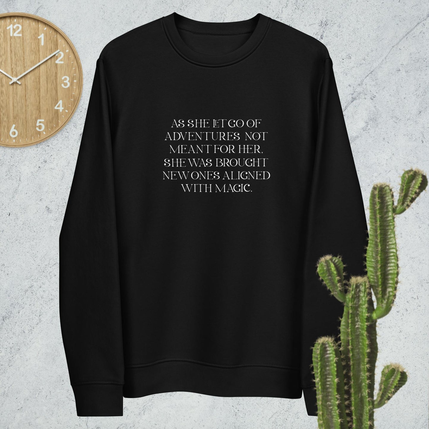 Quotes 'Kismet' Organic Cotton Sweatshirt – eco-friendly feminist Sweatshirt UK design