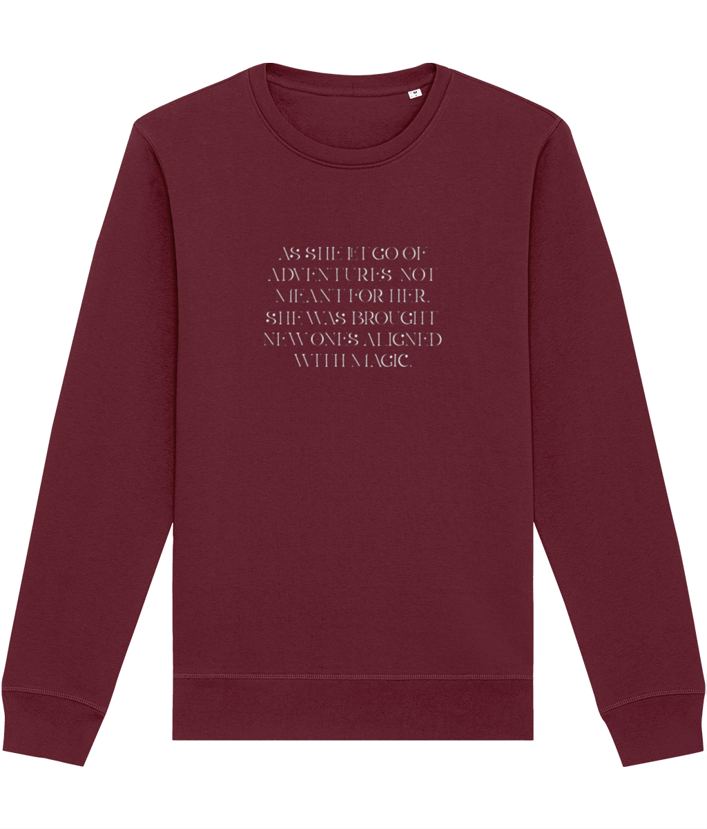 Quotes 'Kismet' Organic Cotton Sweatshirt – non-binary Sweatshirt with bold slogans