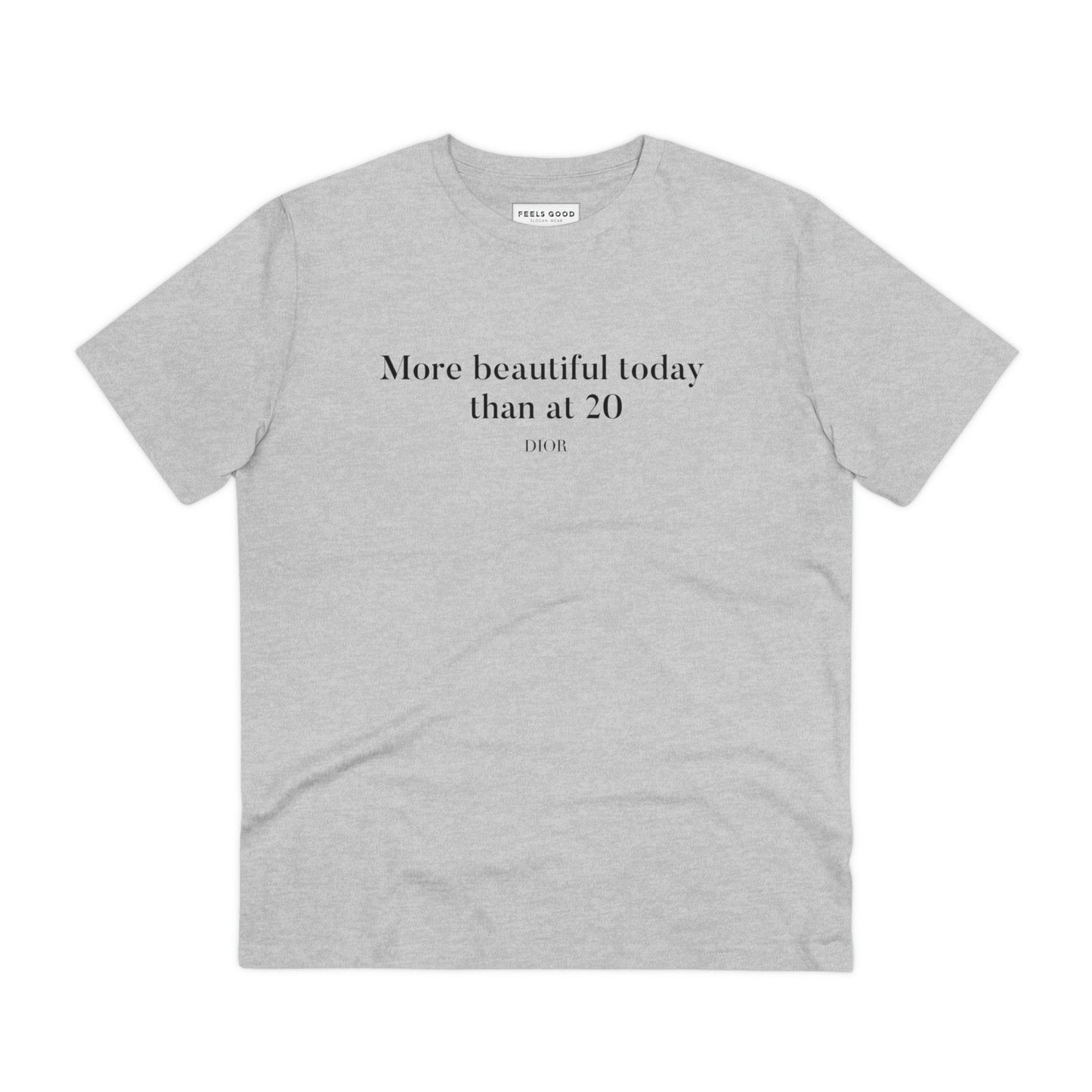 Quotes on t-shirt Quotes 'More Beautiful Now' Dior Organic Cotton T-shirt