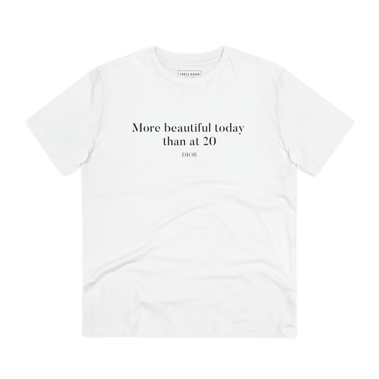 Quotes 'More Beautiful Now' Dior Organic Cotton T-shirt organic cotton design